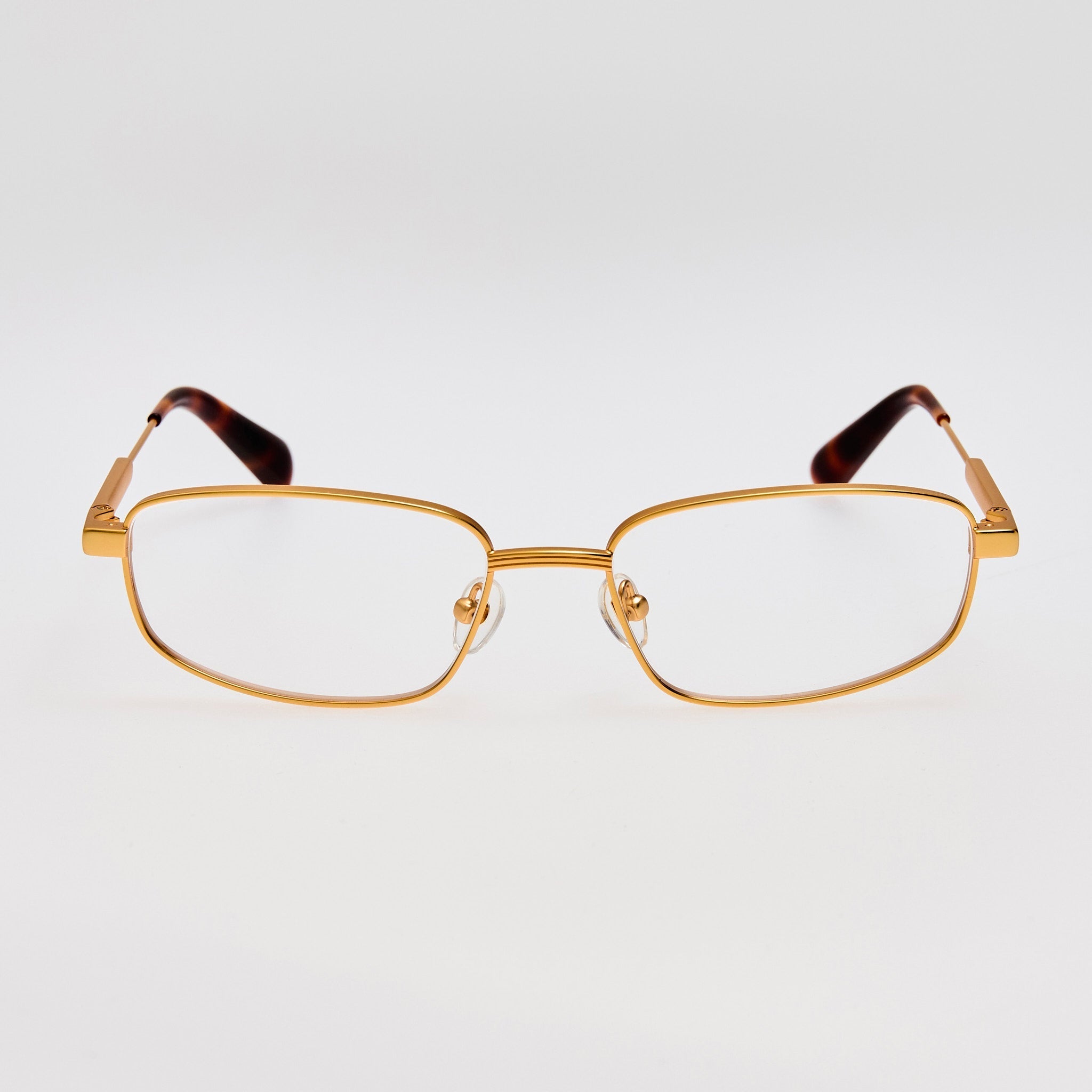 Secretaire Optical in Matt Gold - LINDA FARROW - Optical Frame - 
