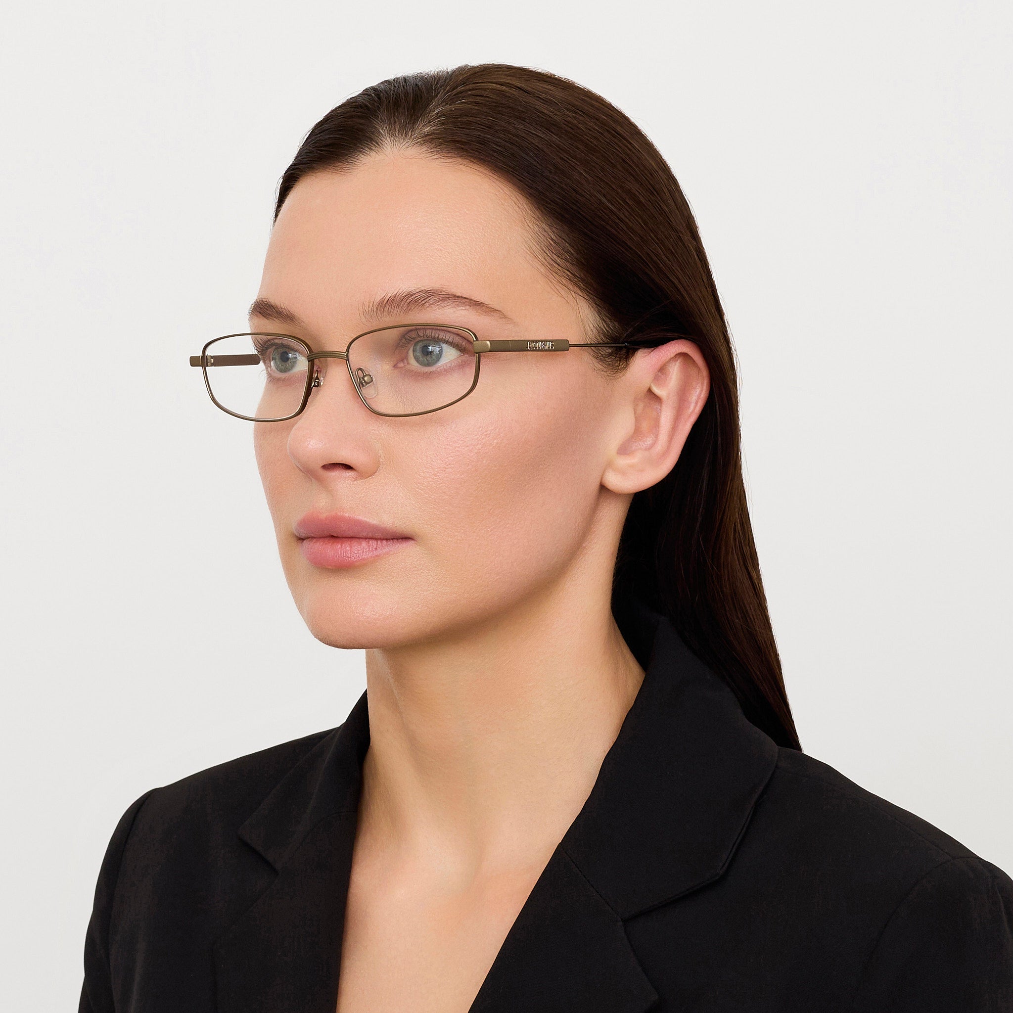Secretaire Optical in Matt Putty - LINDA FARROW - Optical Frame - 