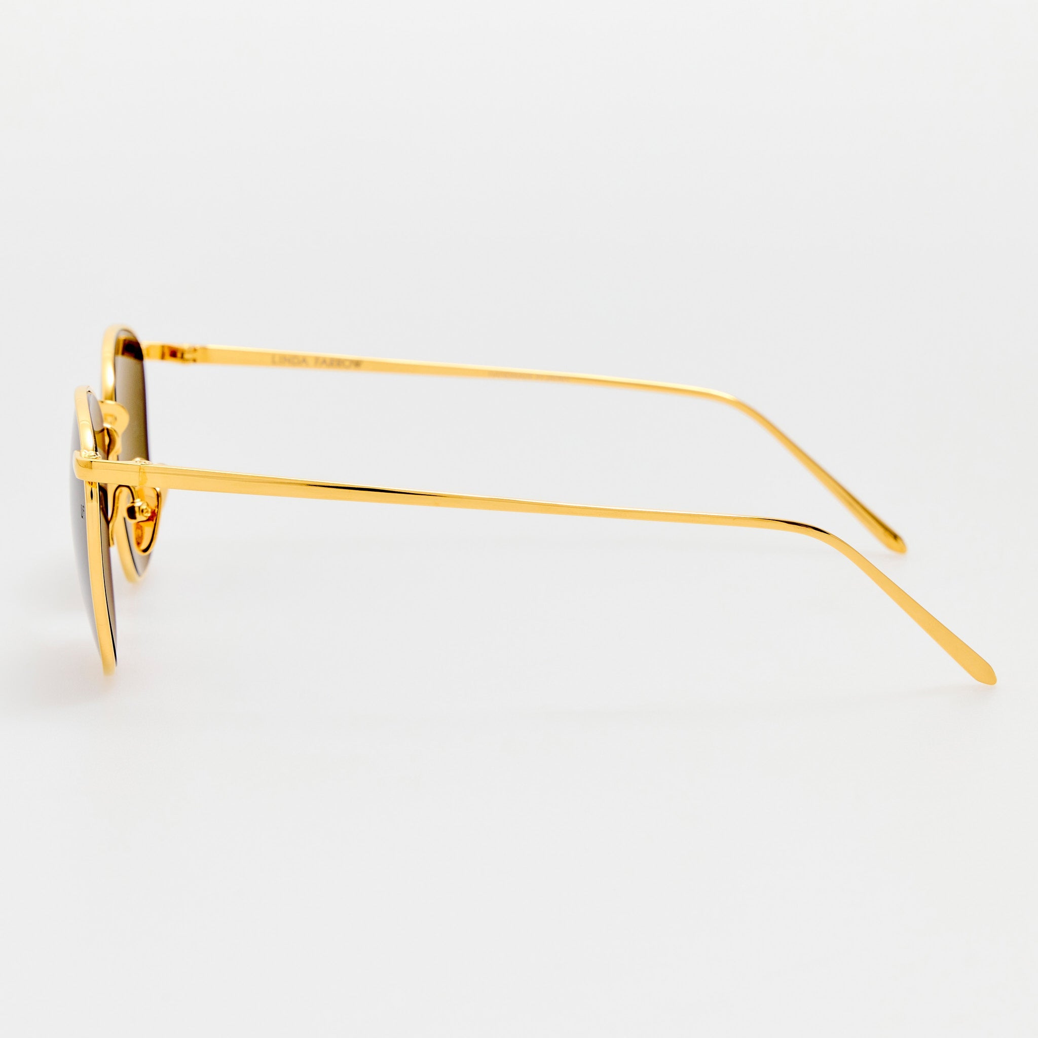 Simon Square Sunglasses in 22K Gold - LINDA FARROW - Sunglasses - 