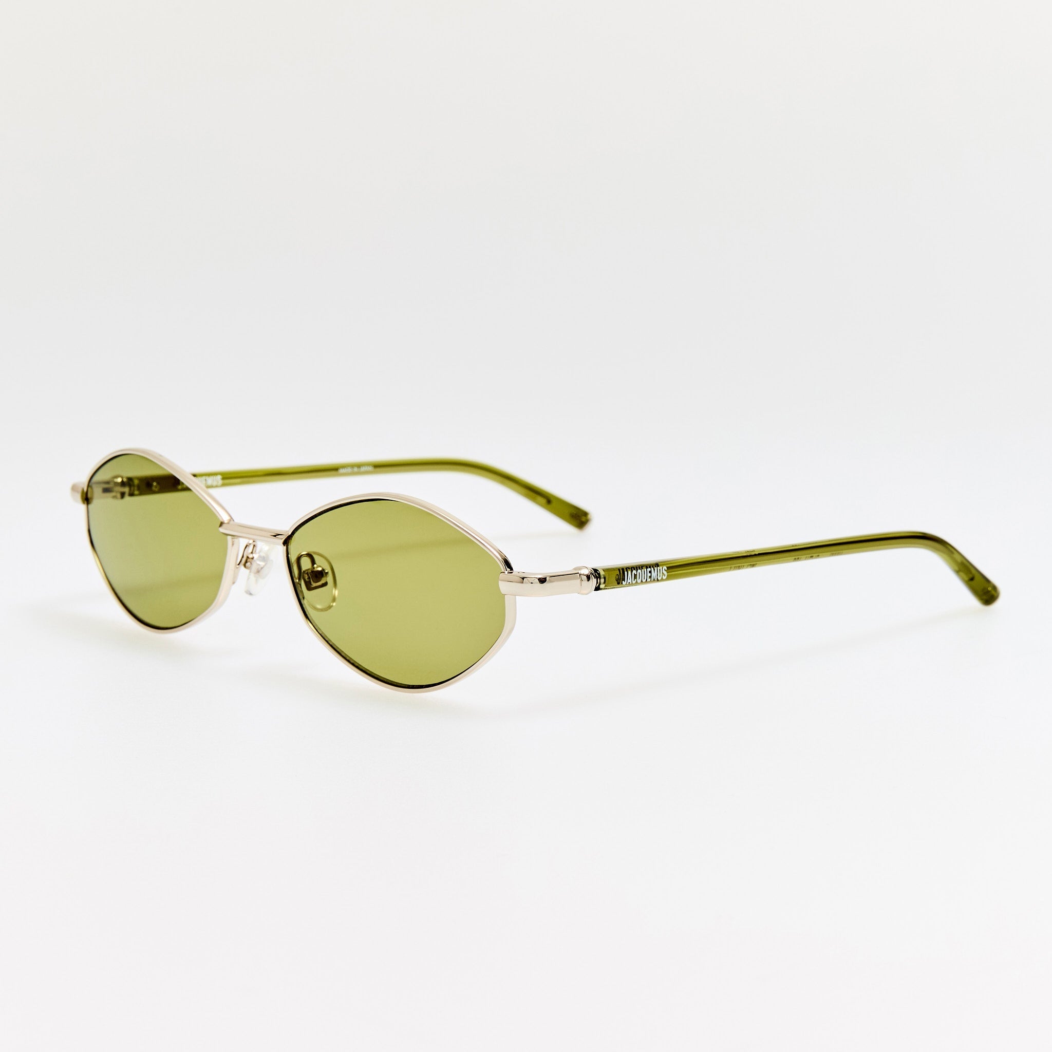 Sirocco Sunglasses in Silver and Khaki - LINDA FARROW - Sunglasses - 