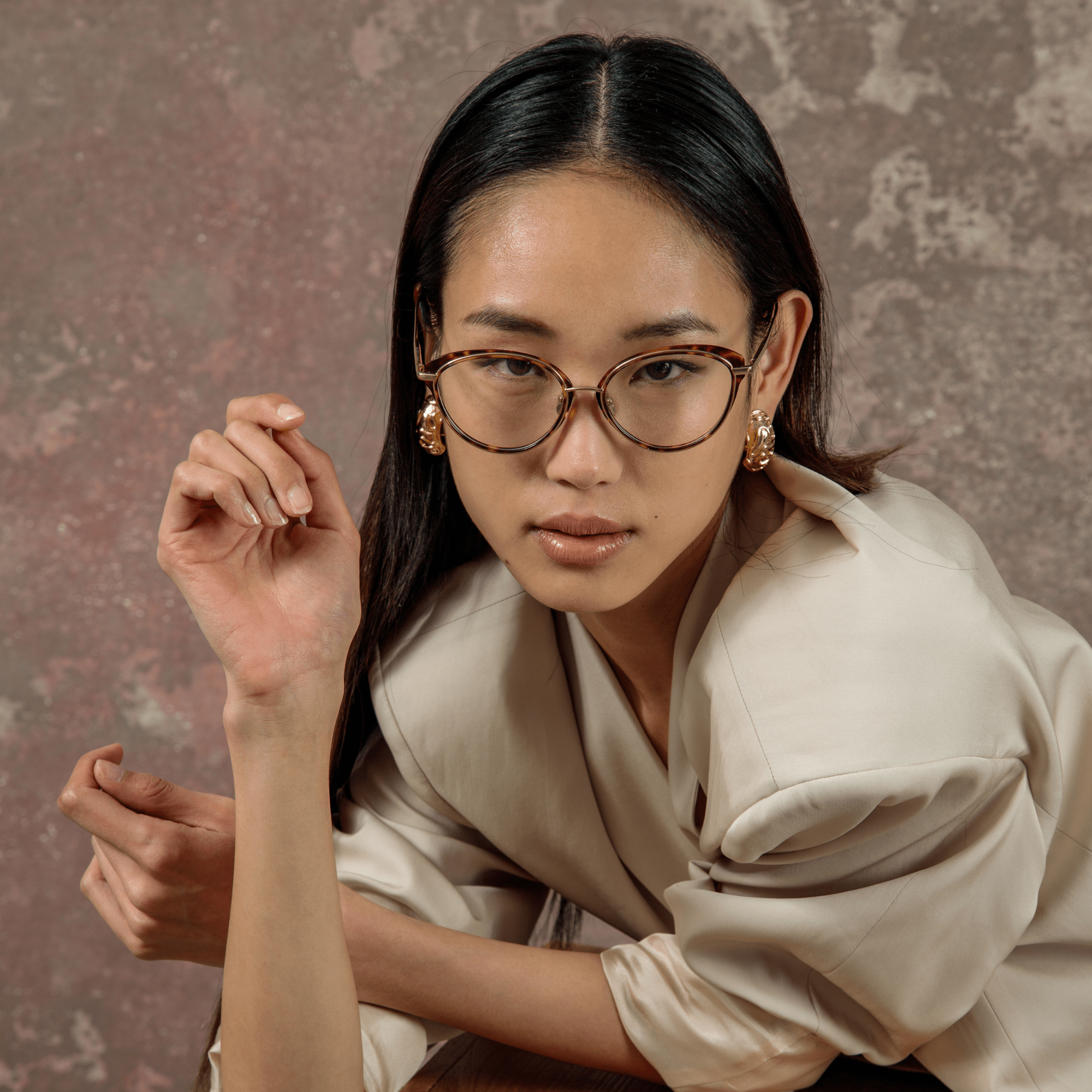Song Optical Frame in Tortoiseshell - LINDA FARROW - Optical Frame - 