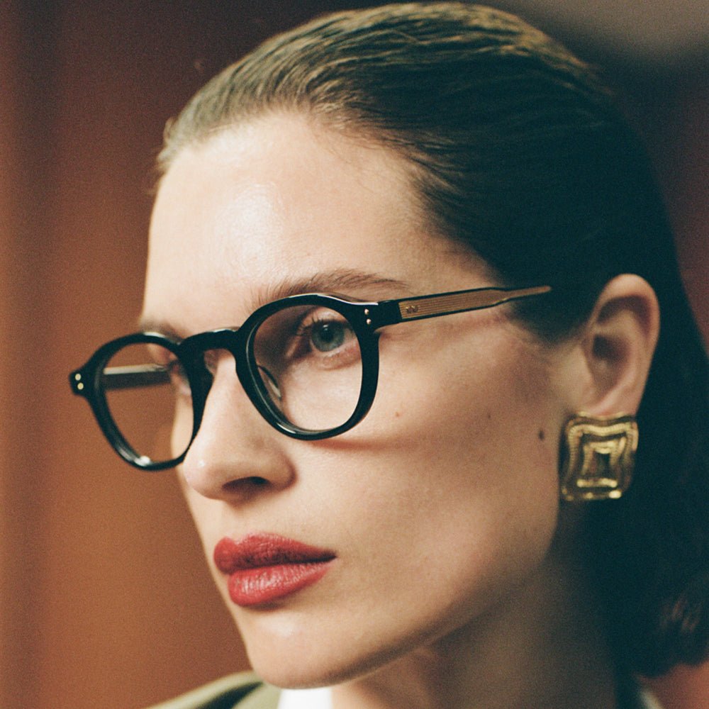 Stanley Optical in Black - LINDA FARROW - Optical Frame - 