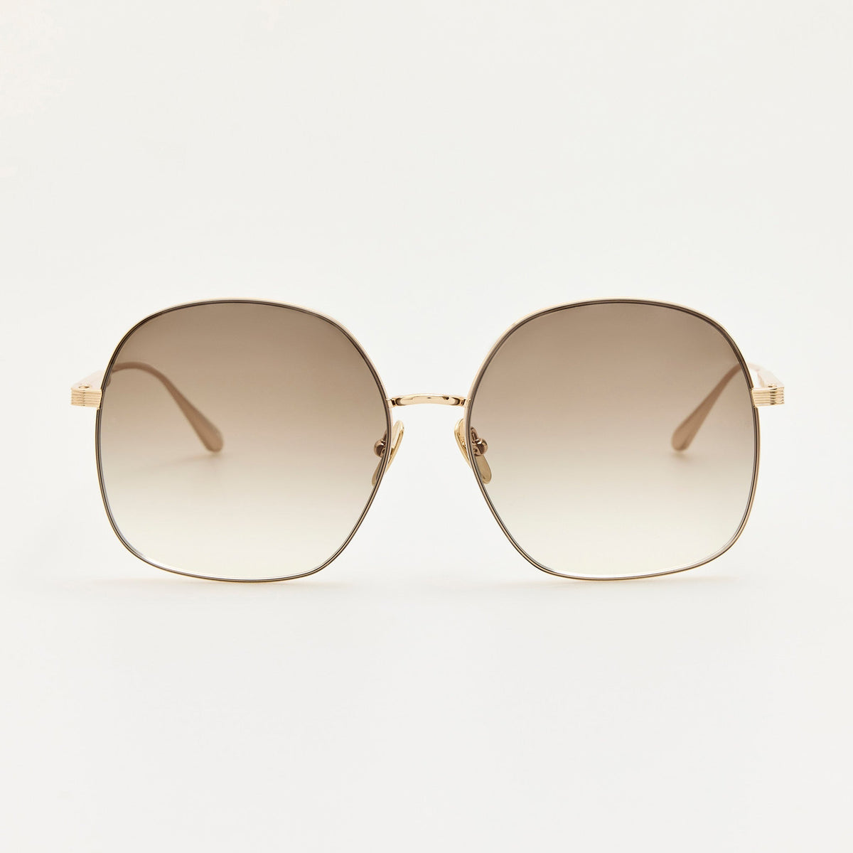 Suki Sunglasses in 22K Gold and Mocha - LINDA FARROW-Sunglasses-