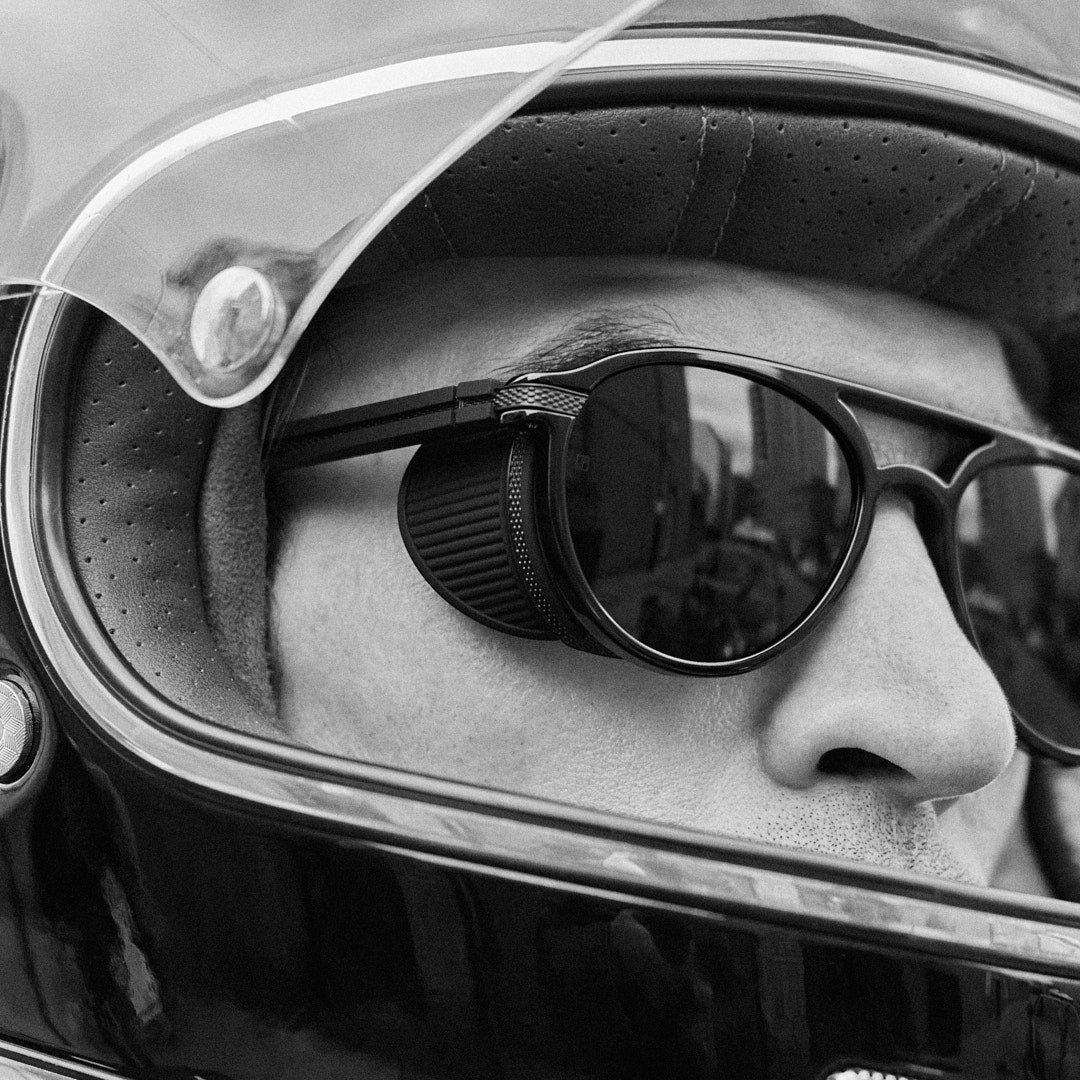 Sutton Explorer Sunglasses in Matt Black Nickel - LINDA FARROW-Sunglasses-