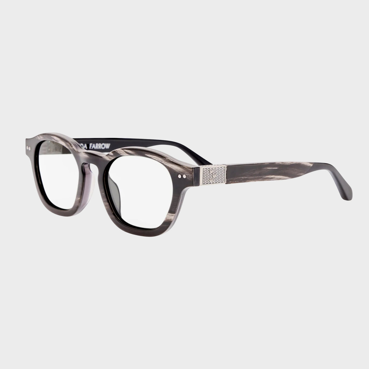 Talbot Optical in Buffalo Horn and 925 Sterling Silver - LINDA FARROW-Optical Frame-