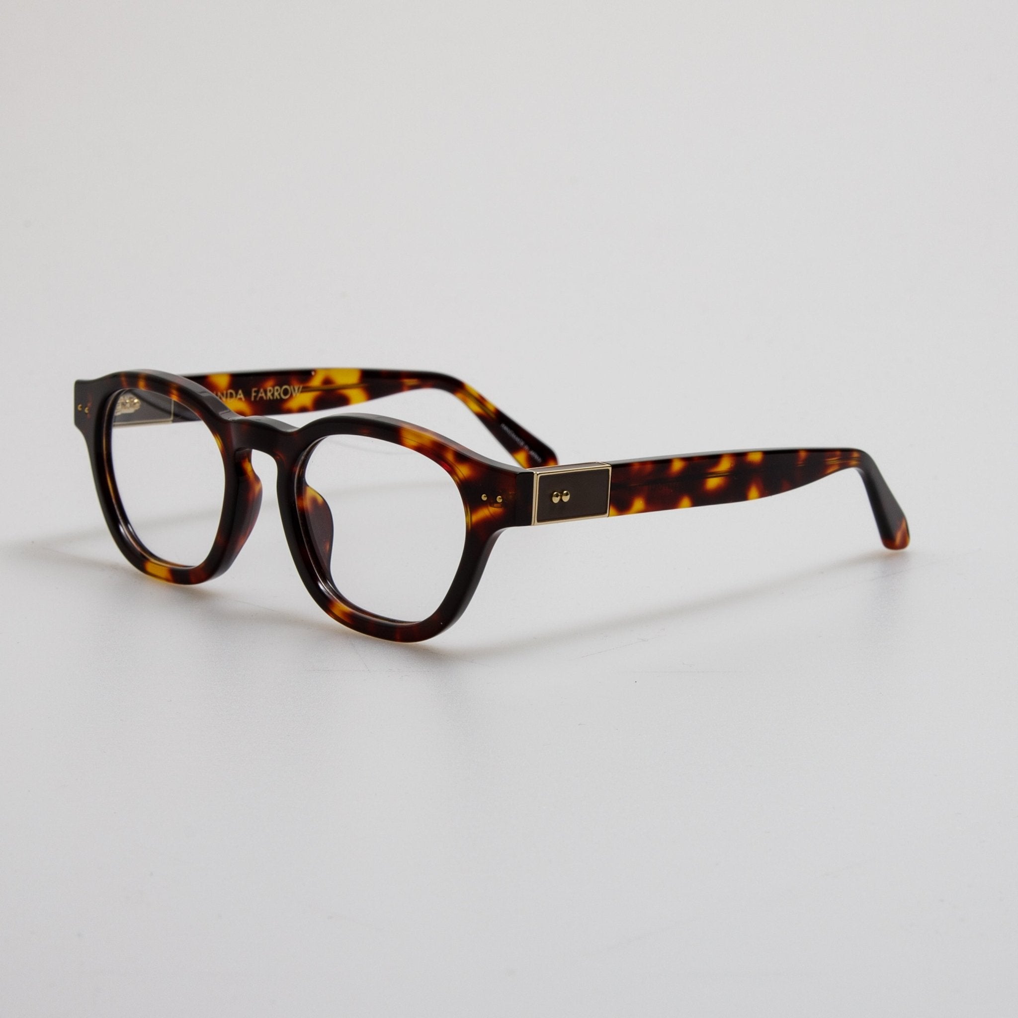 Talbot Optical in Dark Tortoiseshell - LINDA FARROW - Optical Frame - 