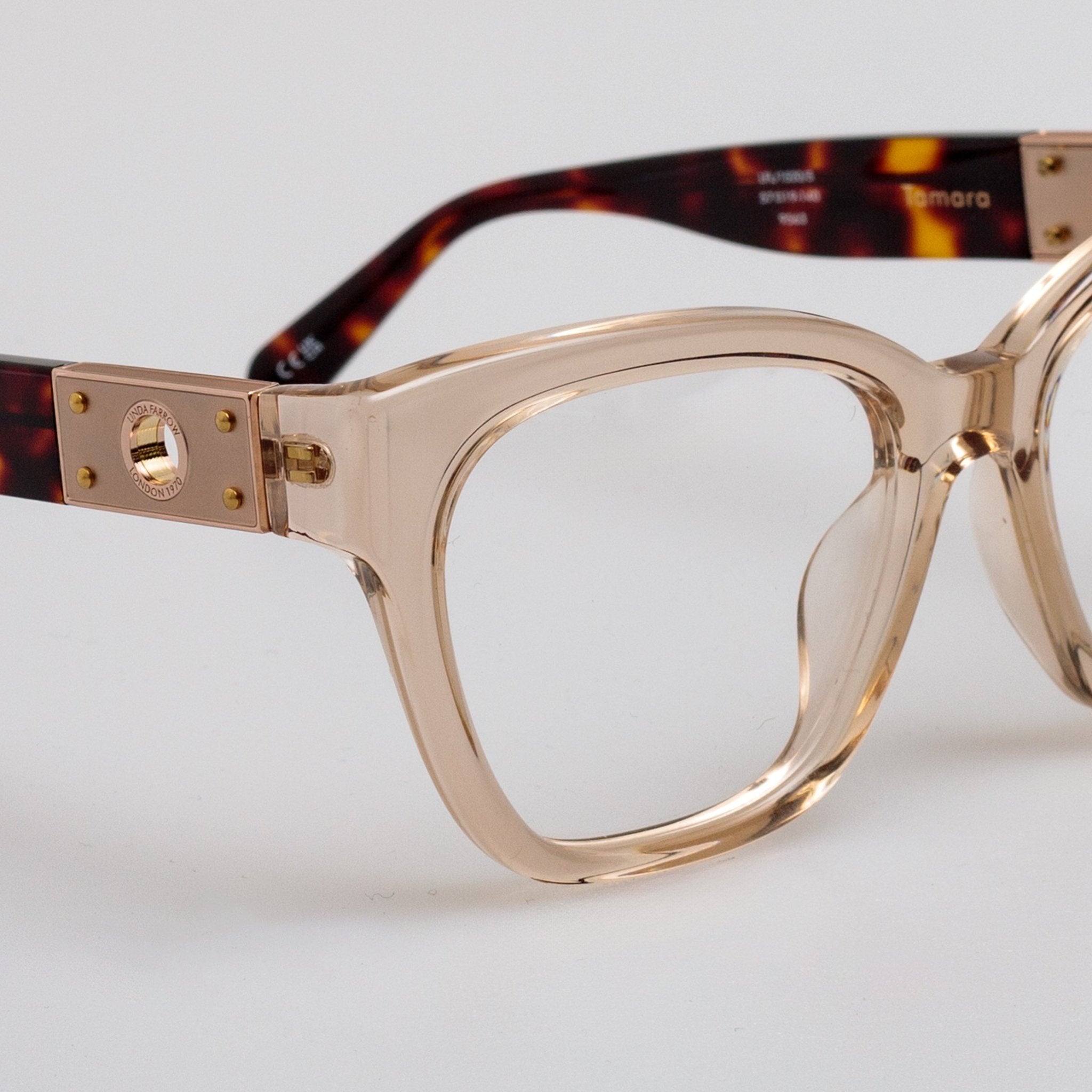Tamara Cat Eye Optical Frame in Ash - LINDA FARROW - Optical Frame - 