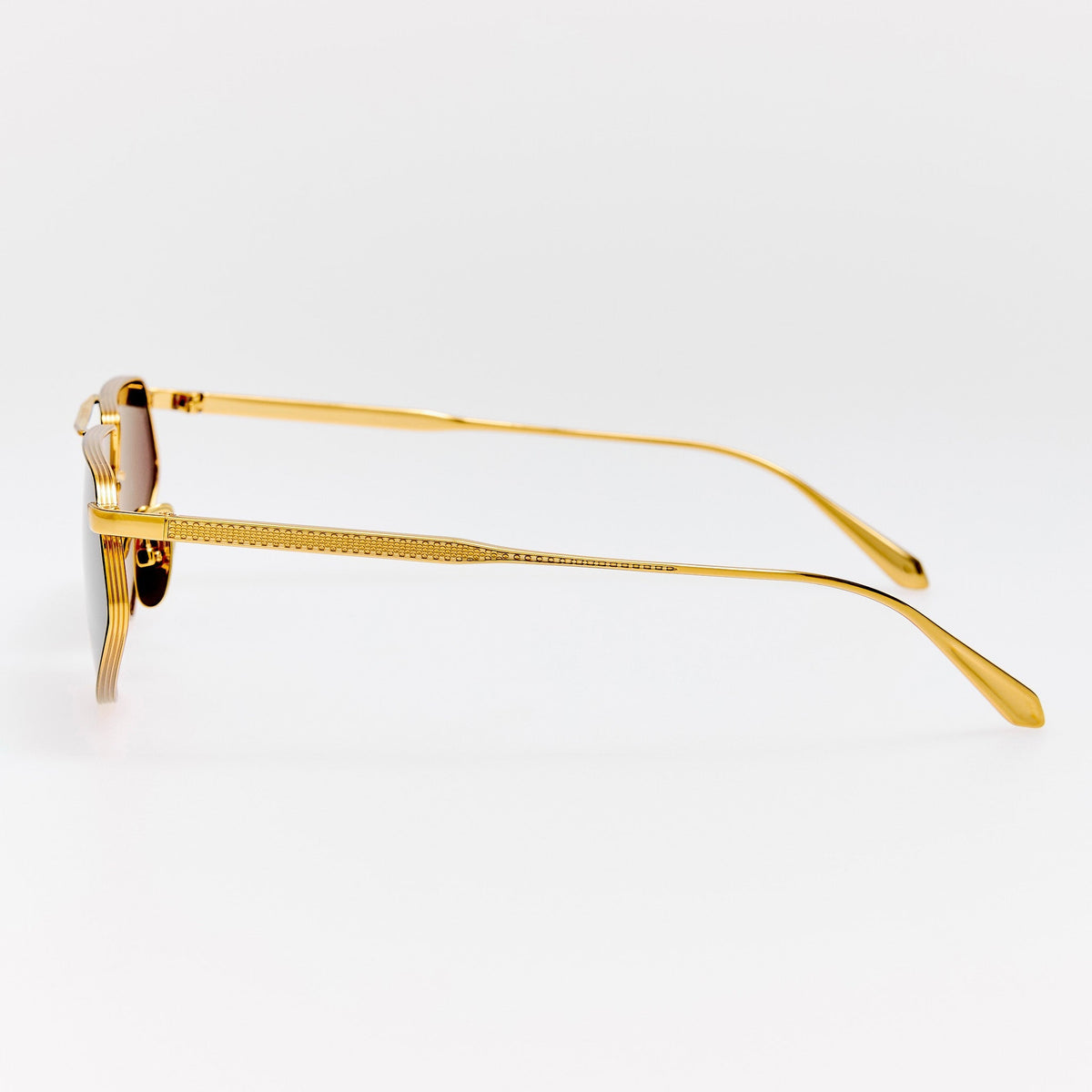 Tarian Sunglnssls in Black and Yellow Gold - LINDA FARROW-Sunglasses-