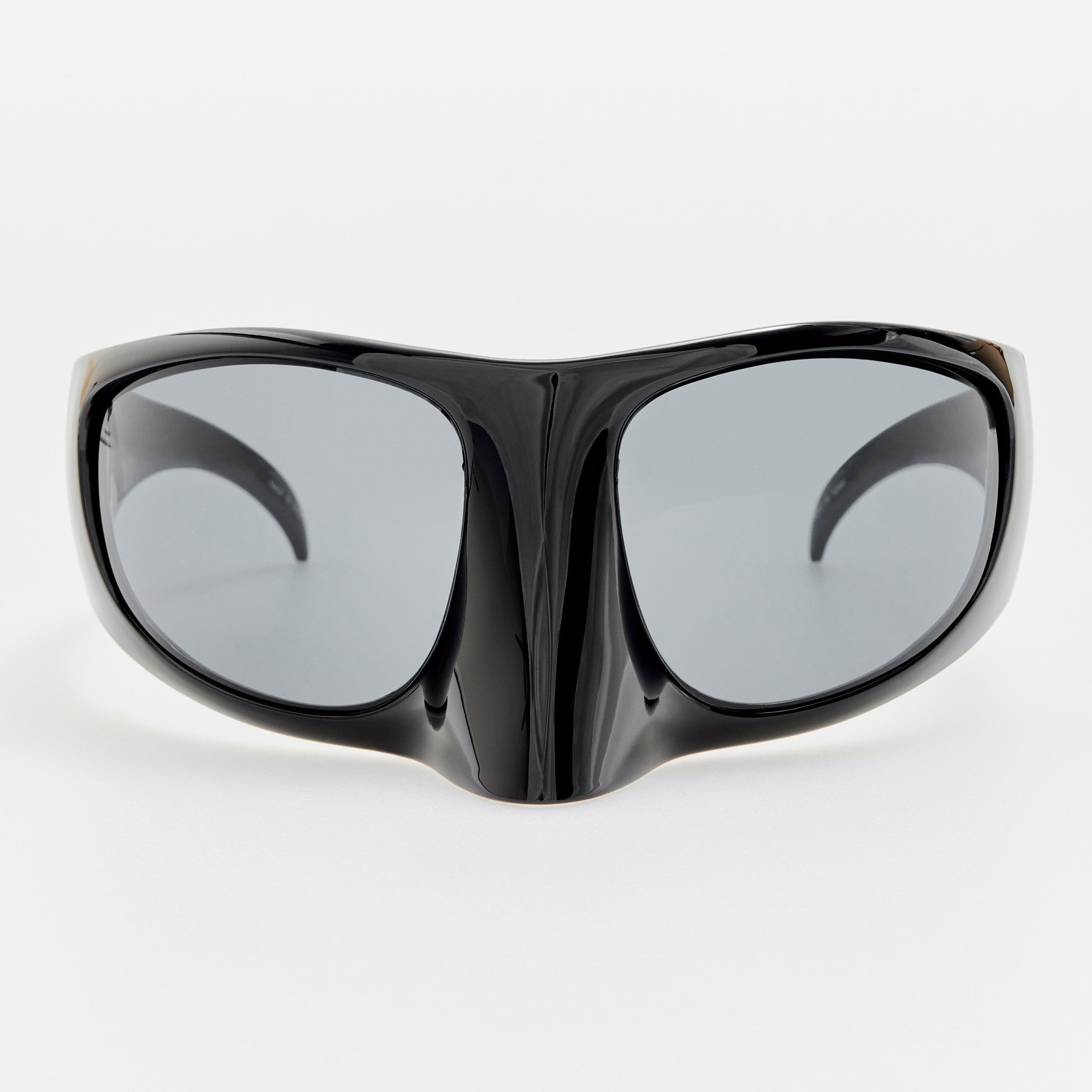 The Mask Sunglasses in Black by LINDA FARROW