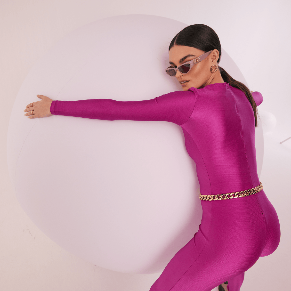 Tomie Sunglasses in Lilac - LINDA FARROW-Sunglasses-