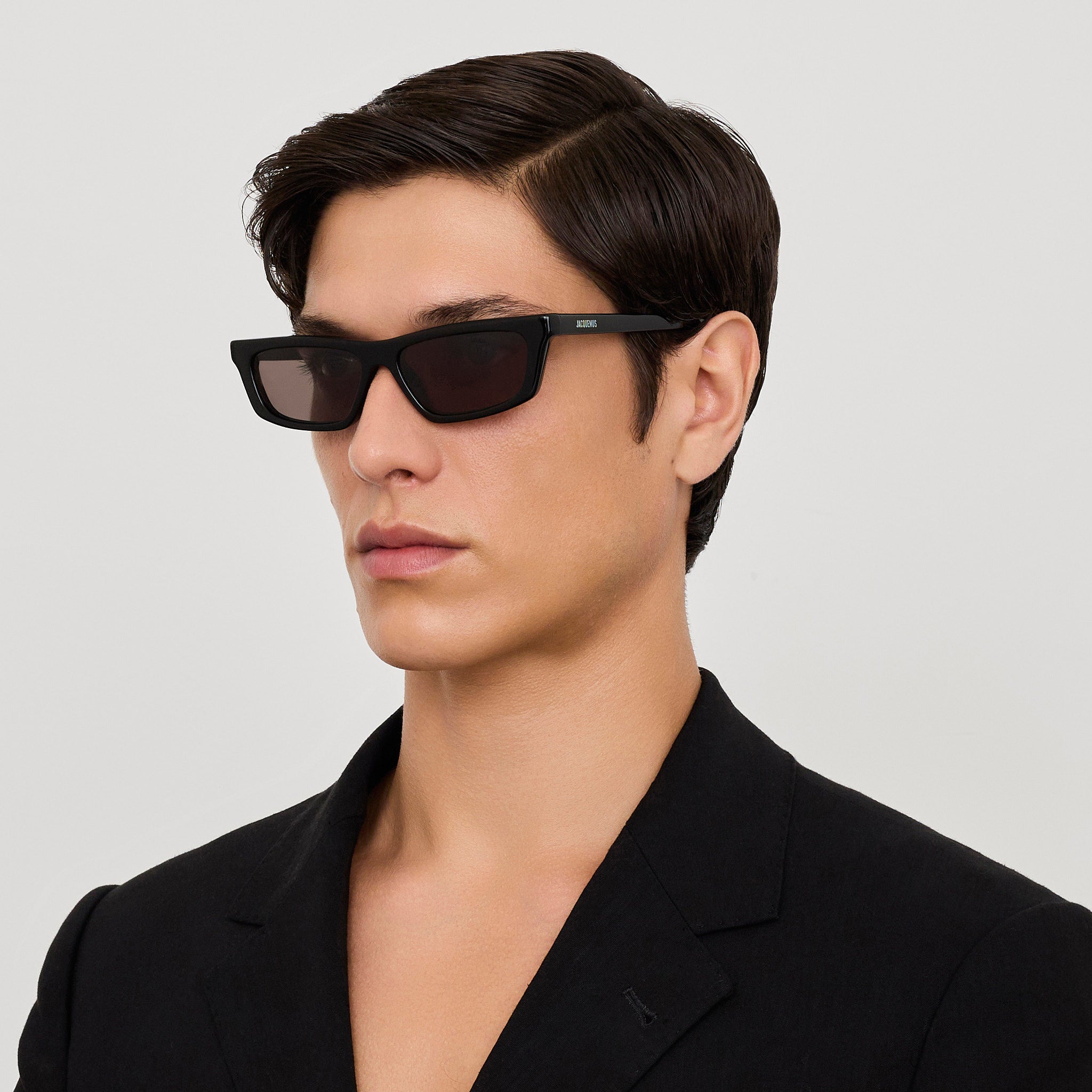 Trapezi Sunglasses in Black - LINDA FARROW - Sunglasses - 