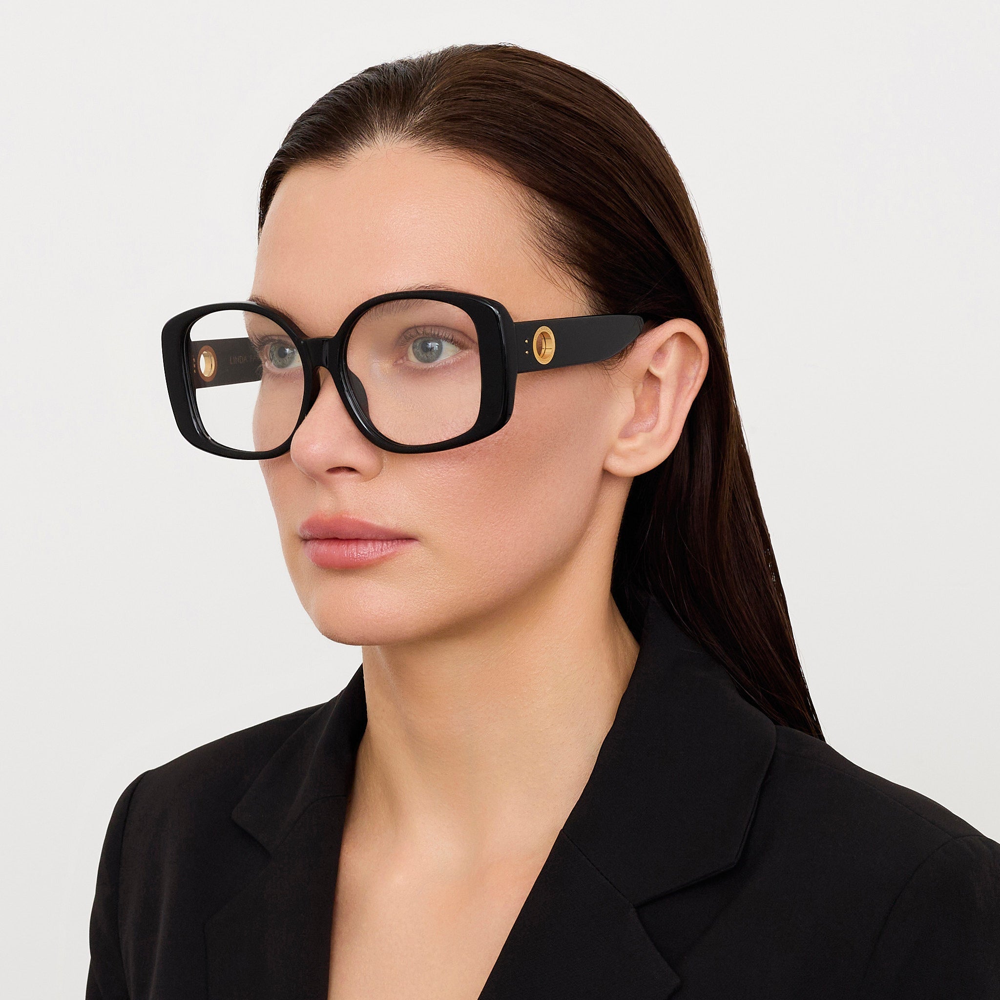 Venus Optical in Black - LINDA FARROW - Optical Frame - 