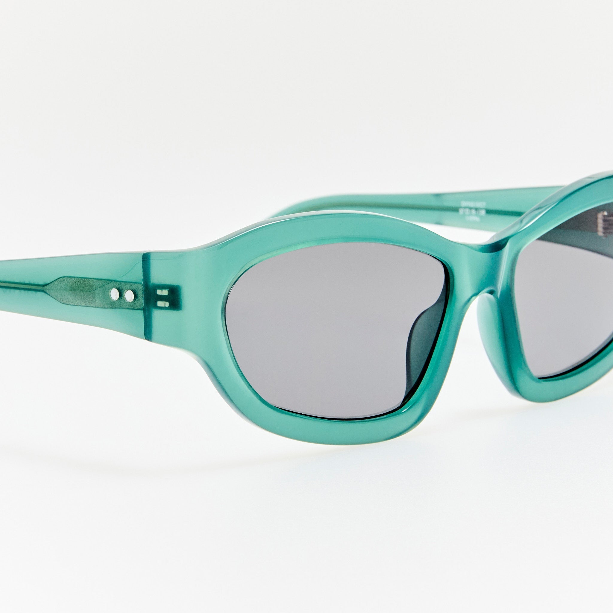 Wrap Sunglasses in Teal - LINDA FARROW - Sunglasses - 