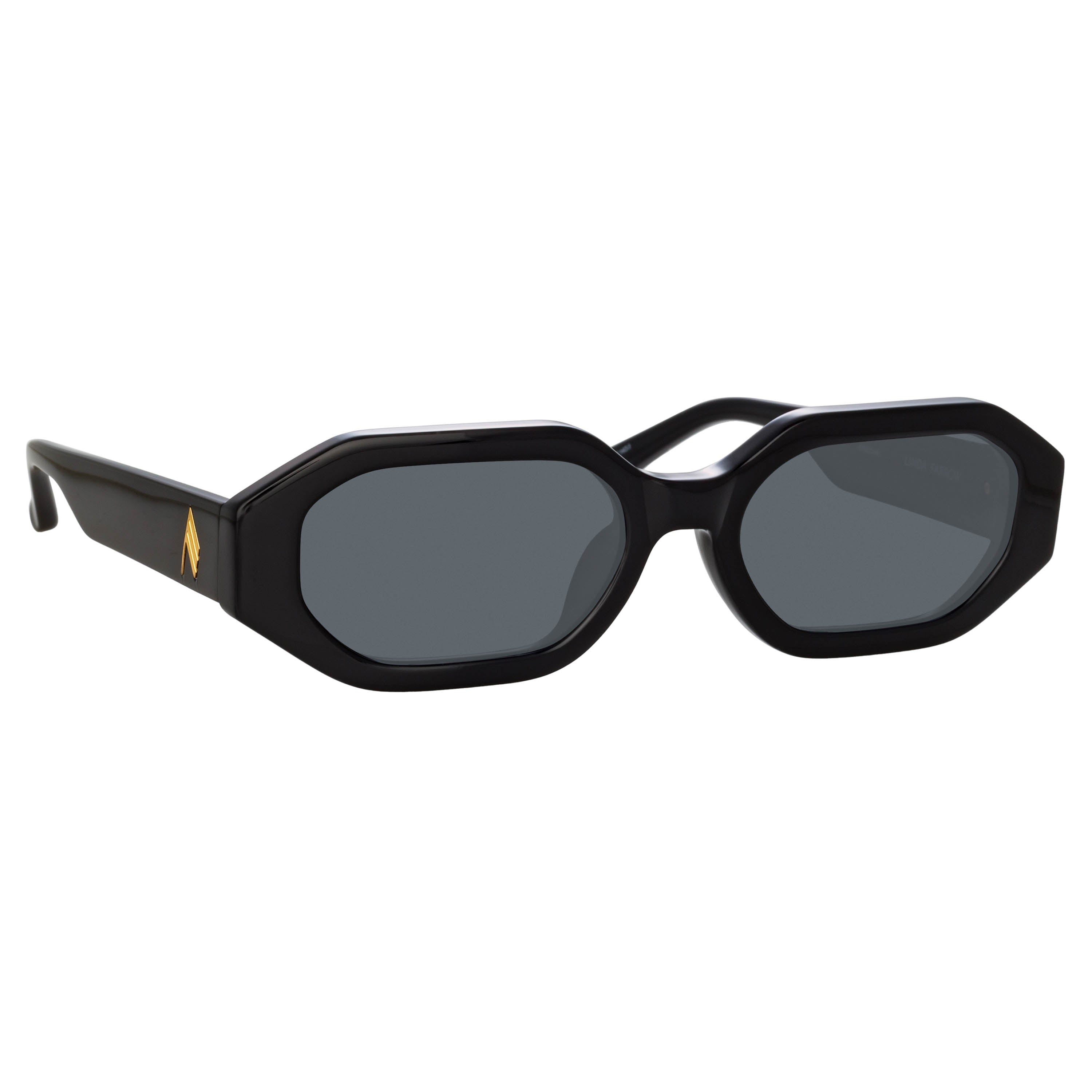 Irene Angular Sunglasses in Black