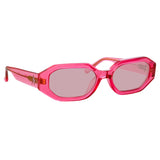 Irene Angular Sunglasses in Strawberry