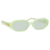 Irene Angular Sunglasses in Mint