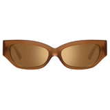 Vanessa Cat Eye Sunglasses in Brown