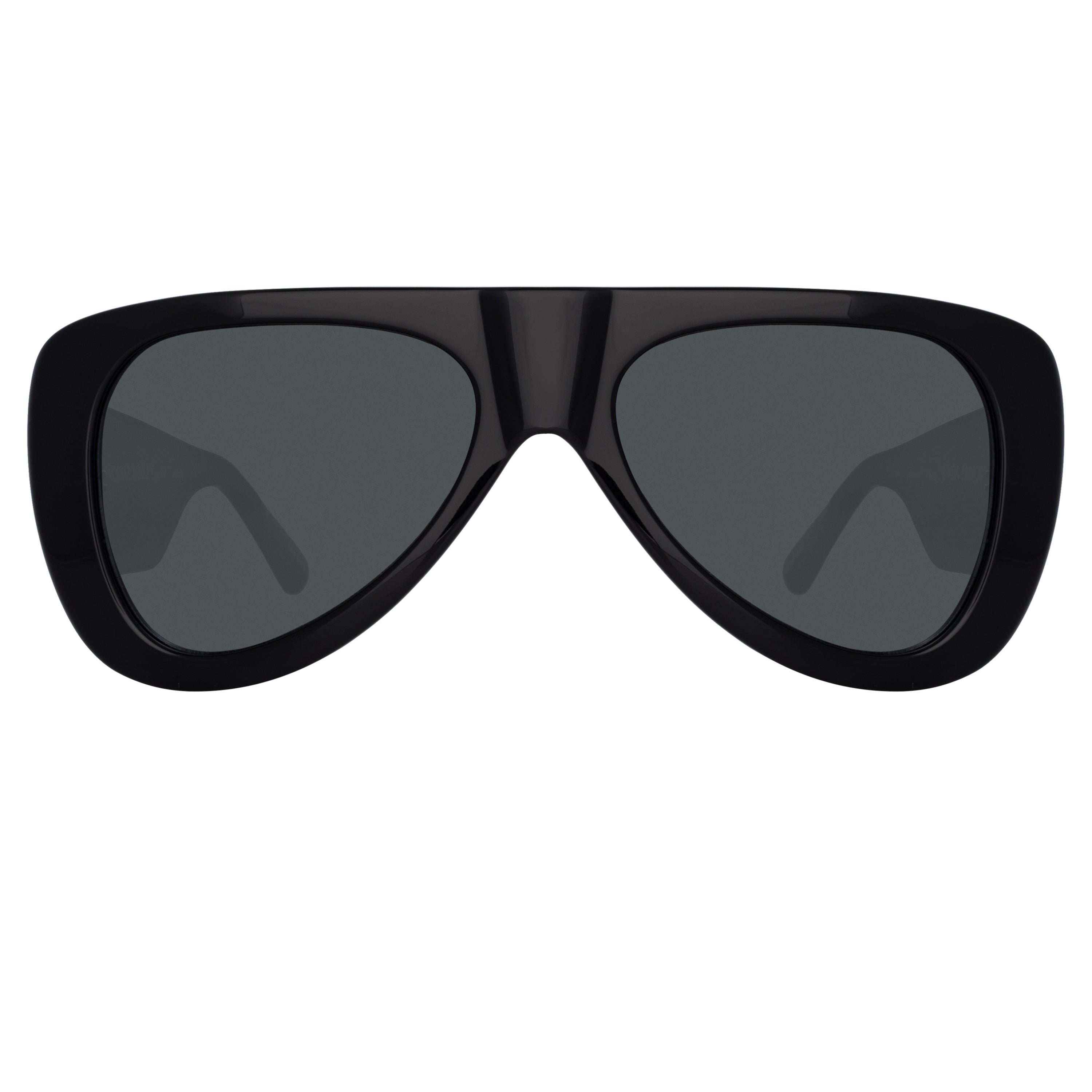 Edie Aviator Sunglasses in Black