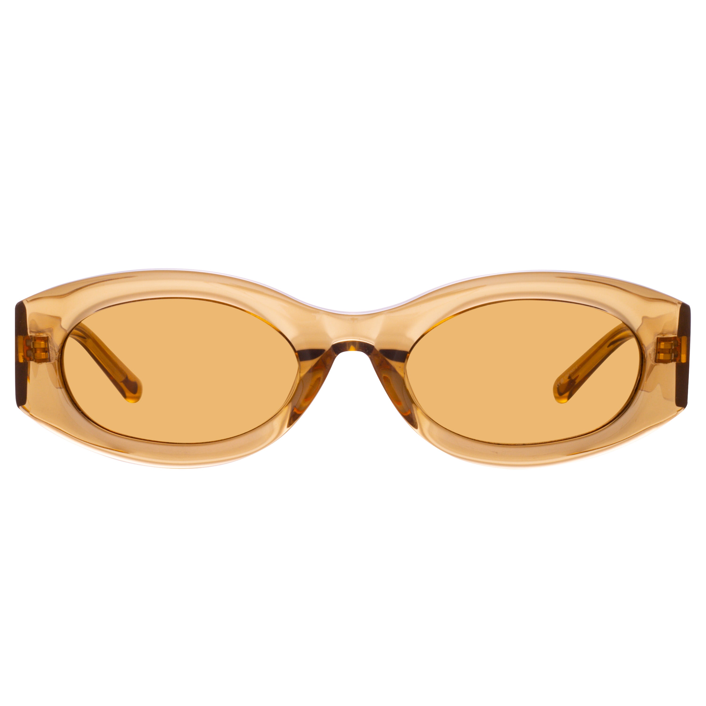Berta Oval Sunglasses in Sand