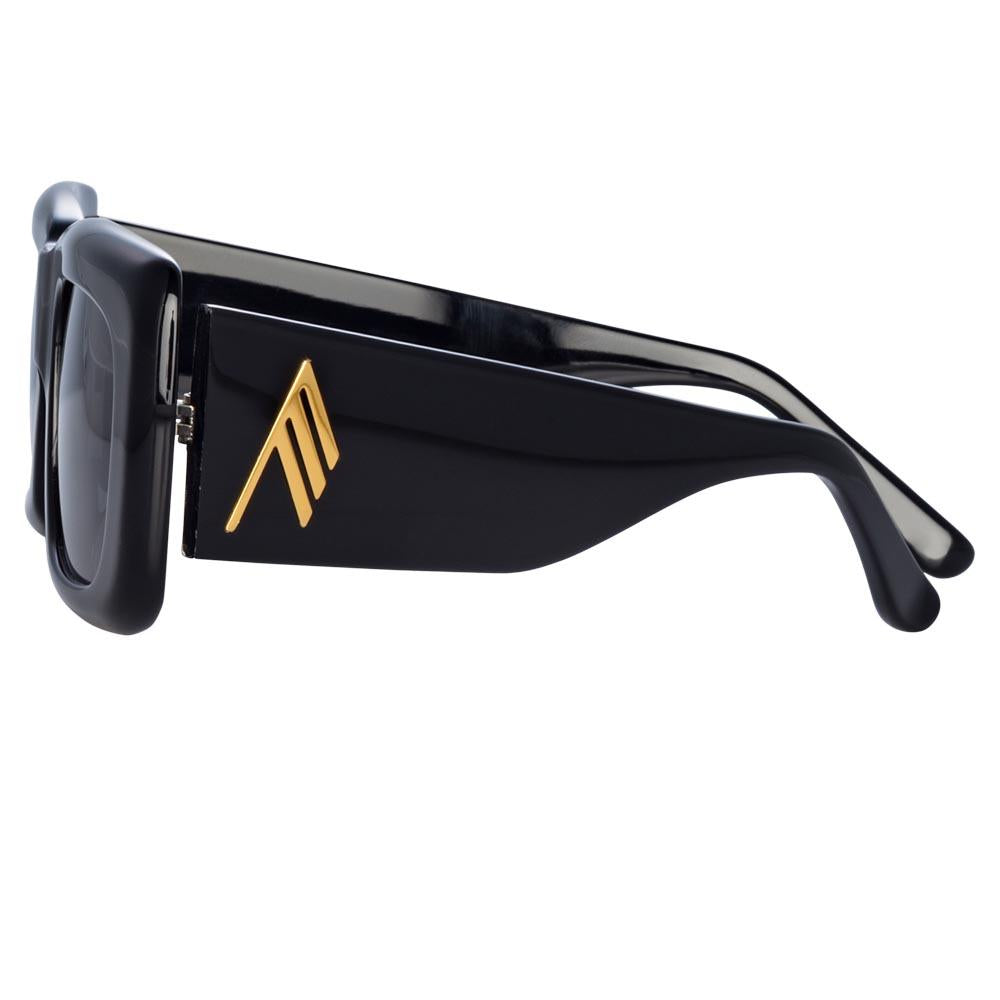 Marfa Rectangular Sunglasses in Black