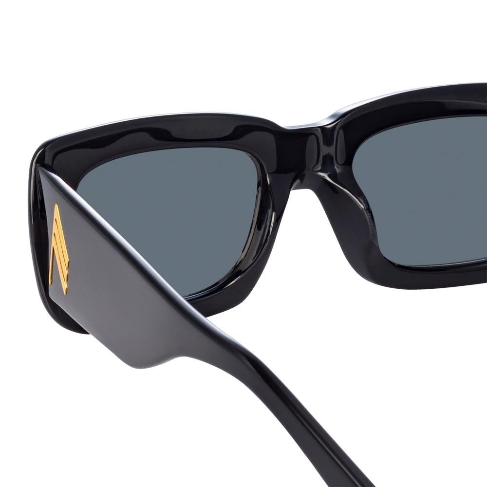 Marfa Rectangular Sunglasses in Black