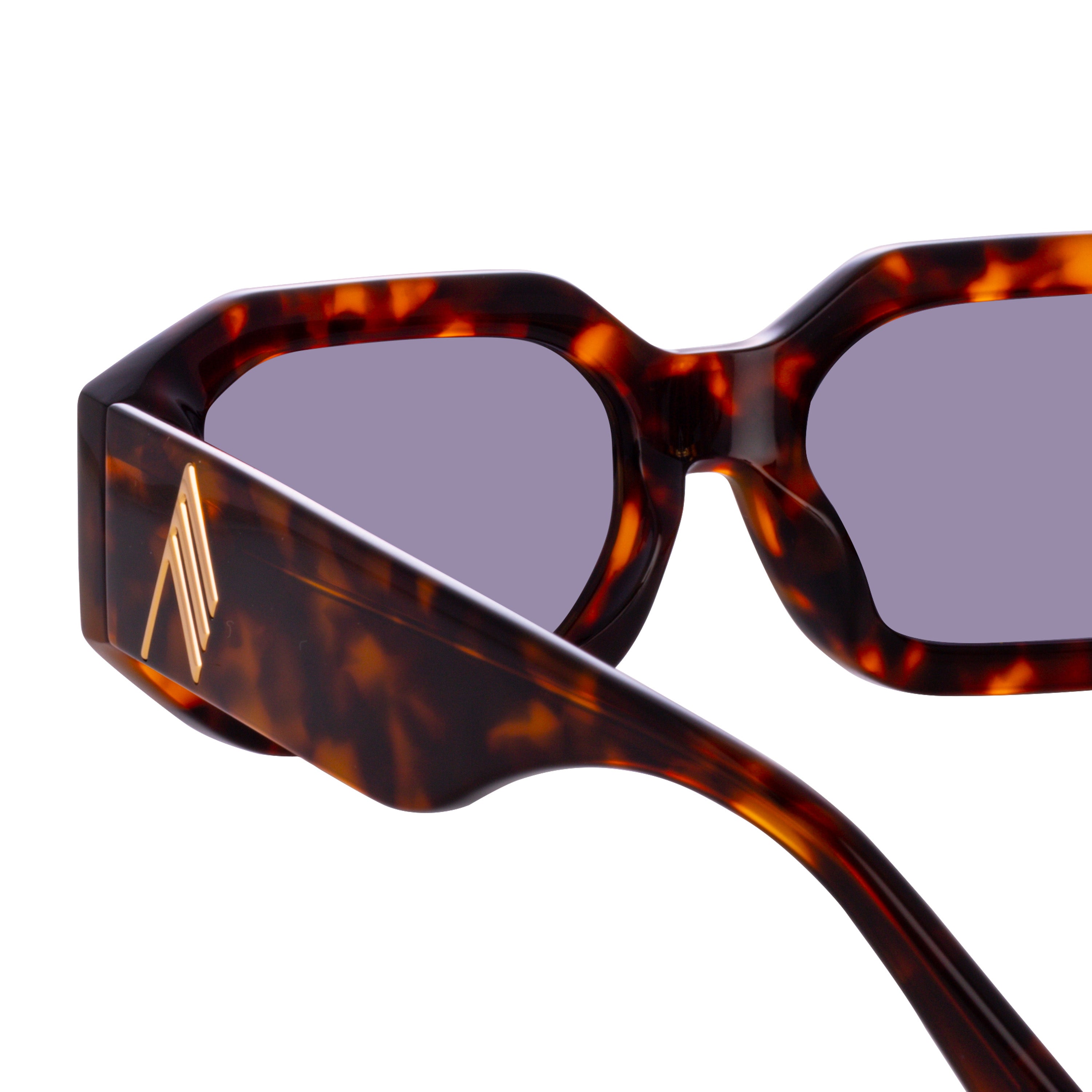 Blake Angular Sunglasses in Tortoiseshell