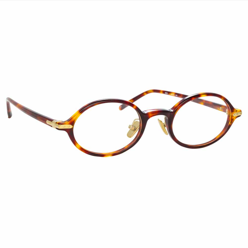 Linear Eaves Optical Frame in Tortoiseshell