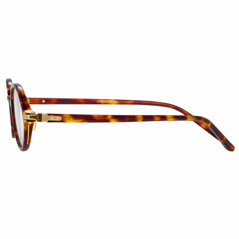 Linear Eaves Optical Frame in Tortoiseshell