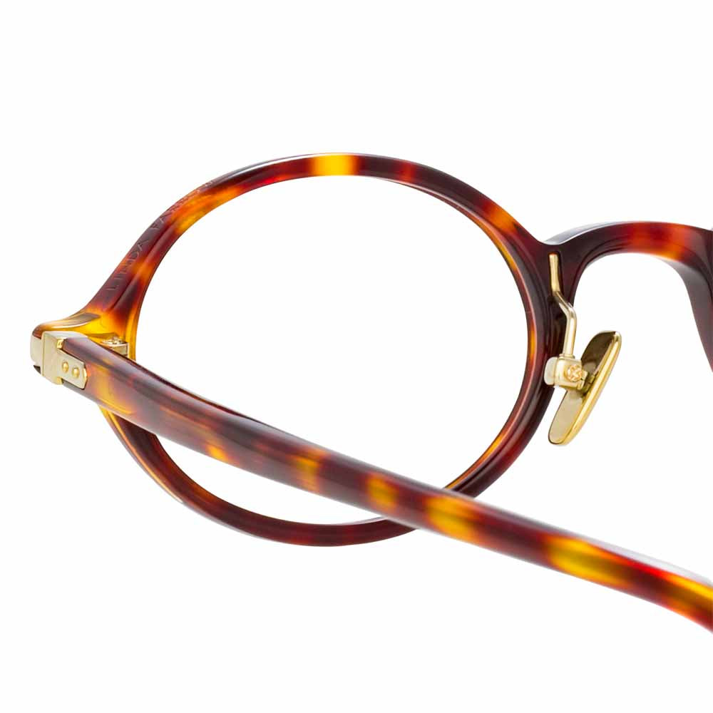 Linear Eaves Optical Frame in Tortoiseshell