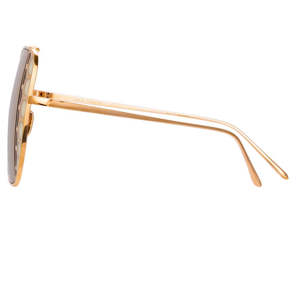 Amelia Sunglasses in Rose Gold