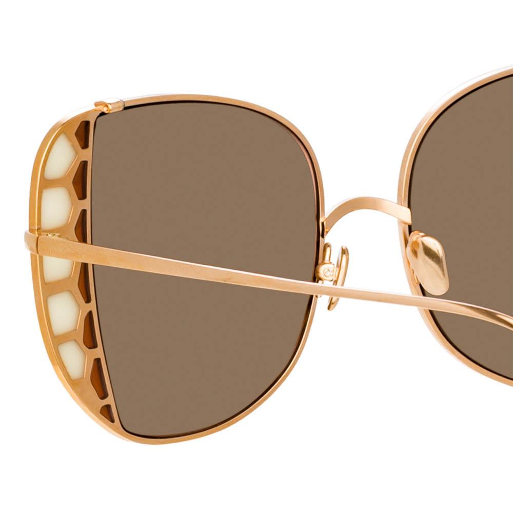 Amelia Sunglasses in Rose Gold