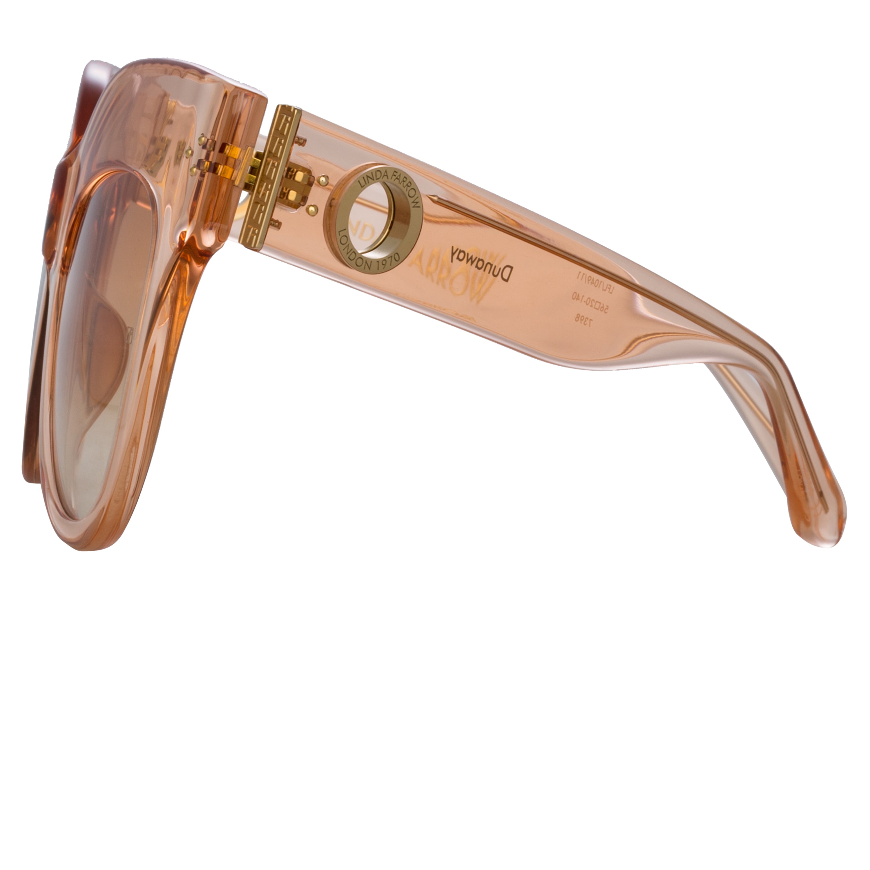 Dunaway Sunglasses in Peach