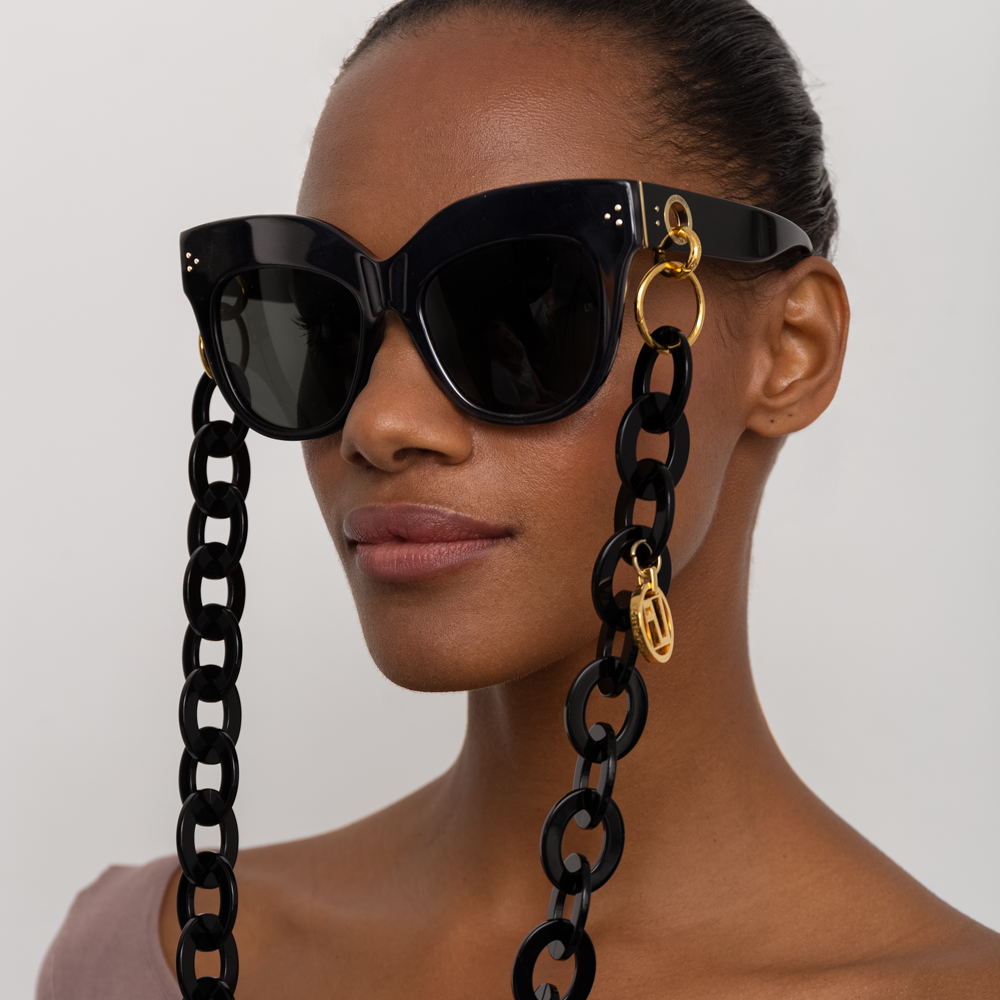 Dunaway Sunglasses in Black and Cream