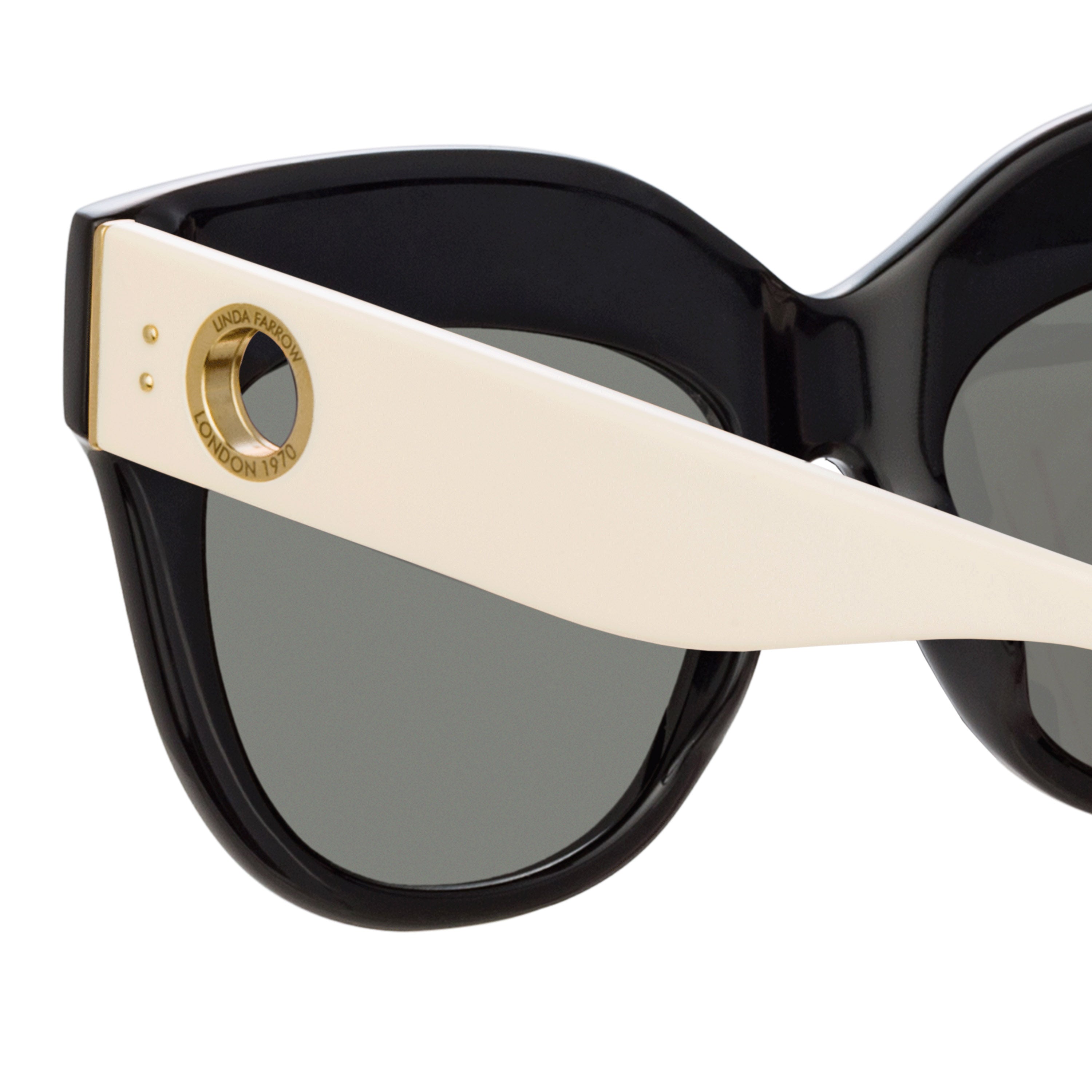 Dunaway Sunglasses in Black and Cream