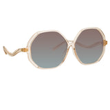 Una Oversized Sunglasses in Ash