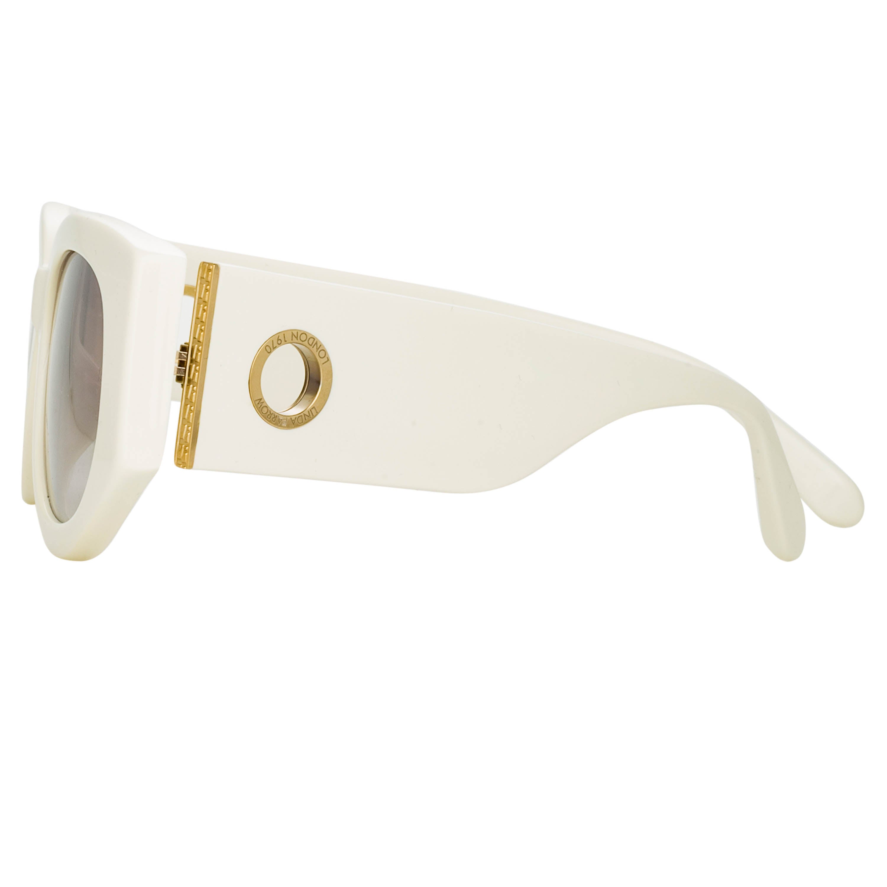 Debbie Sunglasses in White