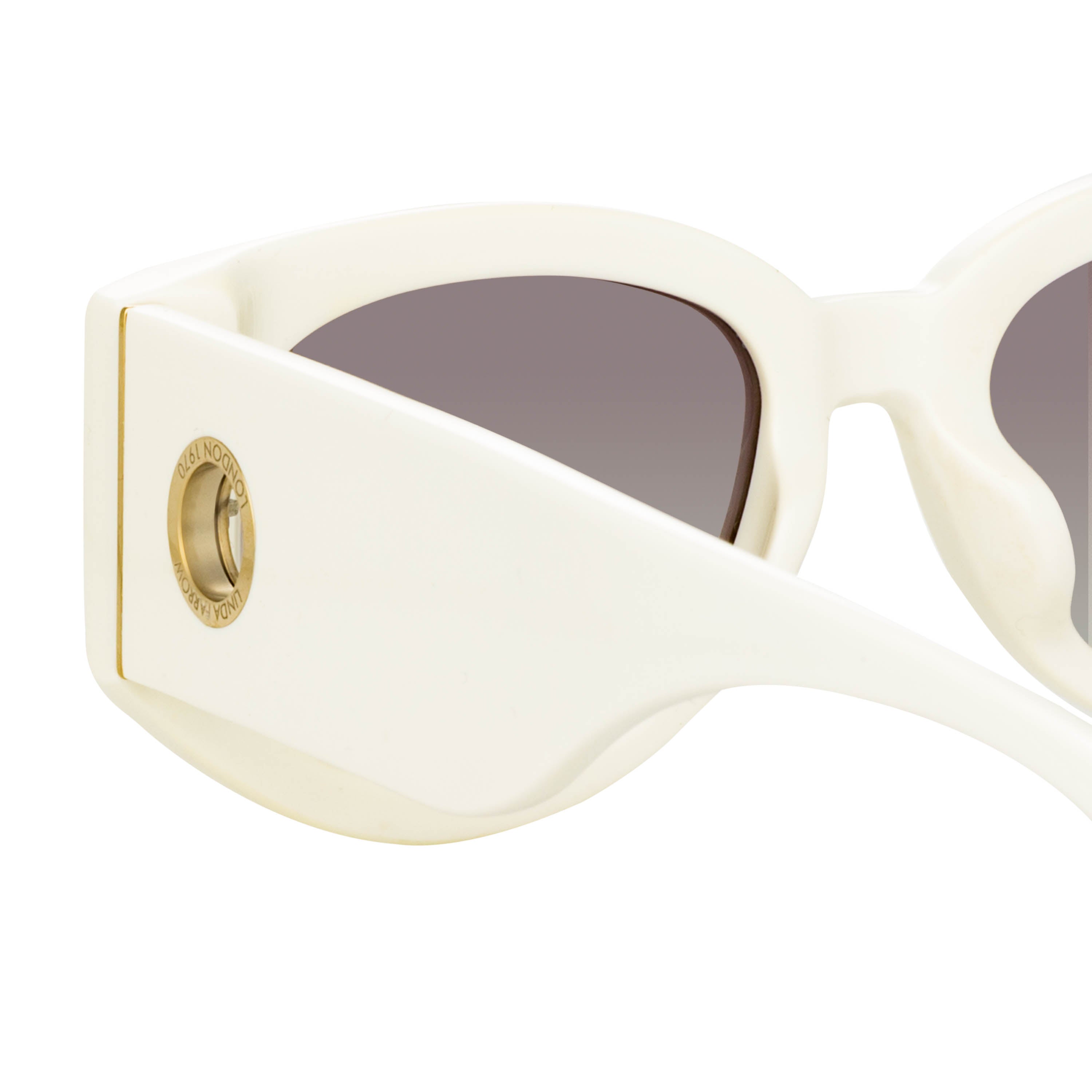 Debbie Sunglasses in White