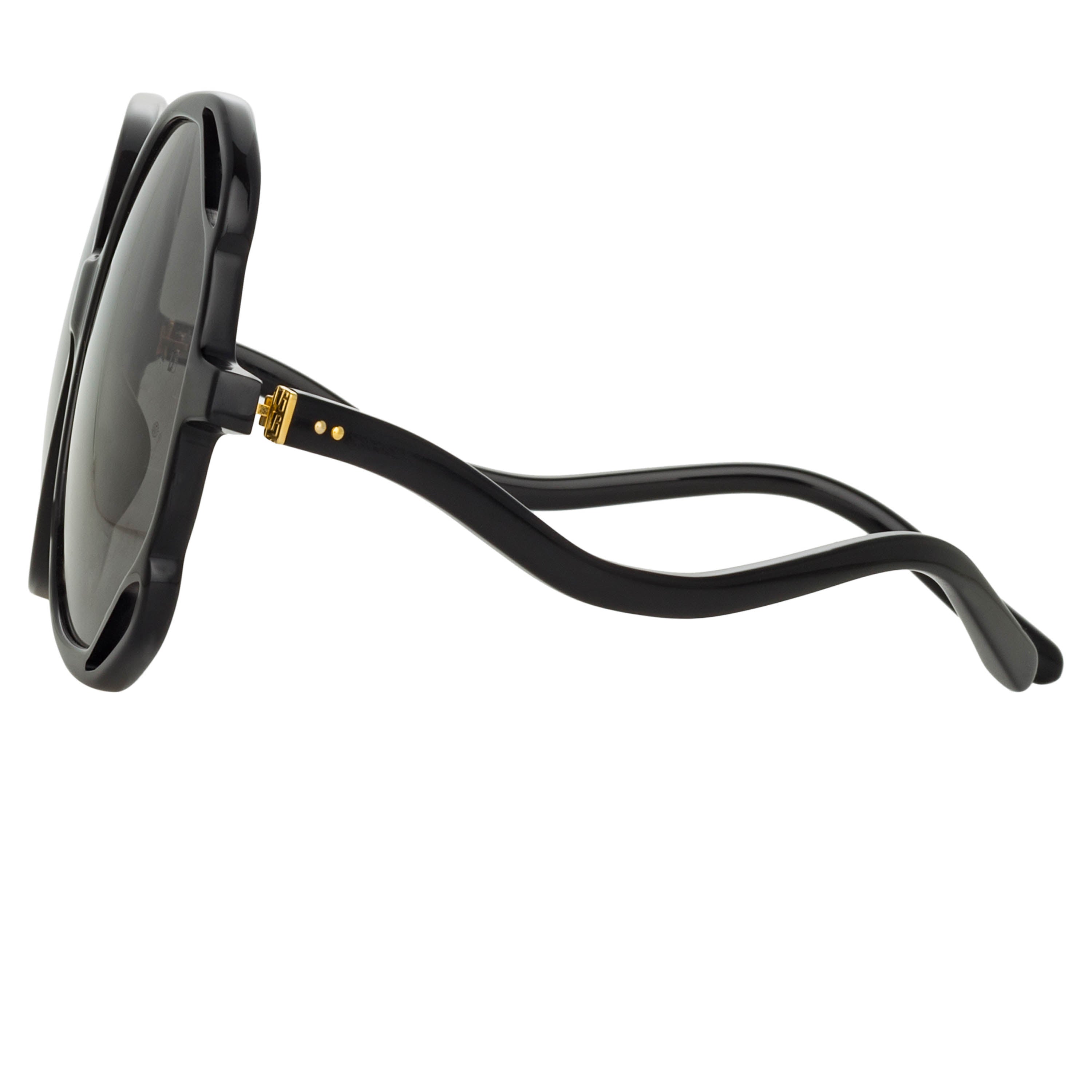 Jerry Oversized Sunglasses in Black