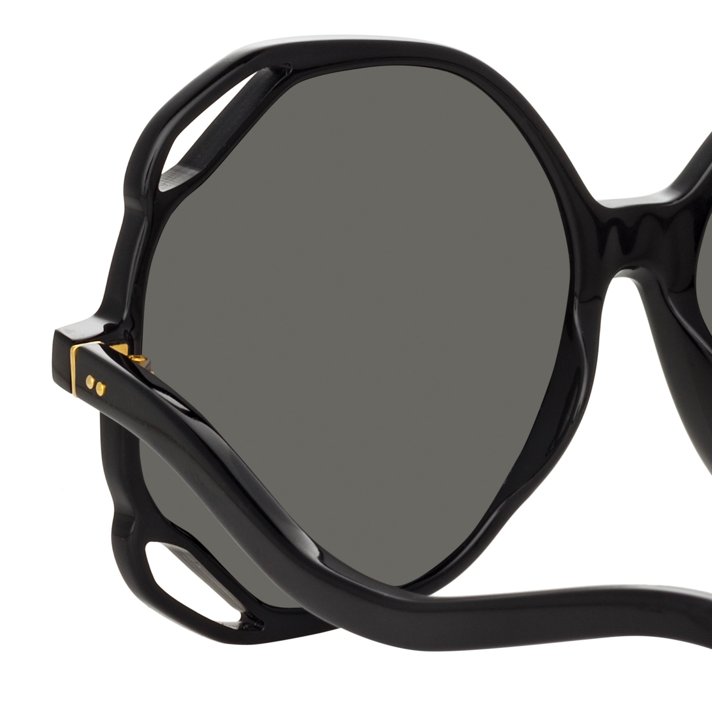 Jerry Oversized Sunglasses in Black