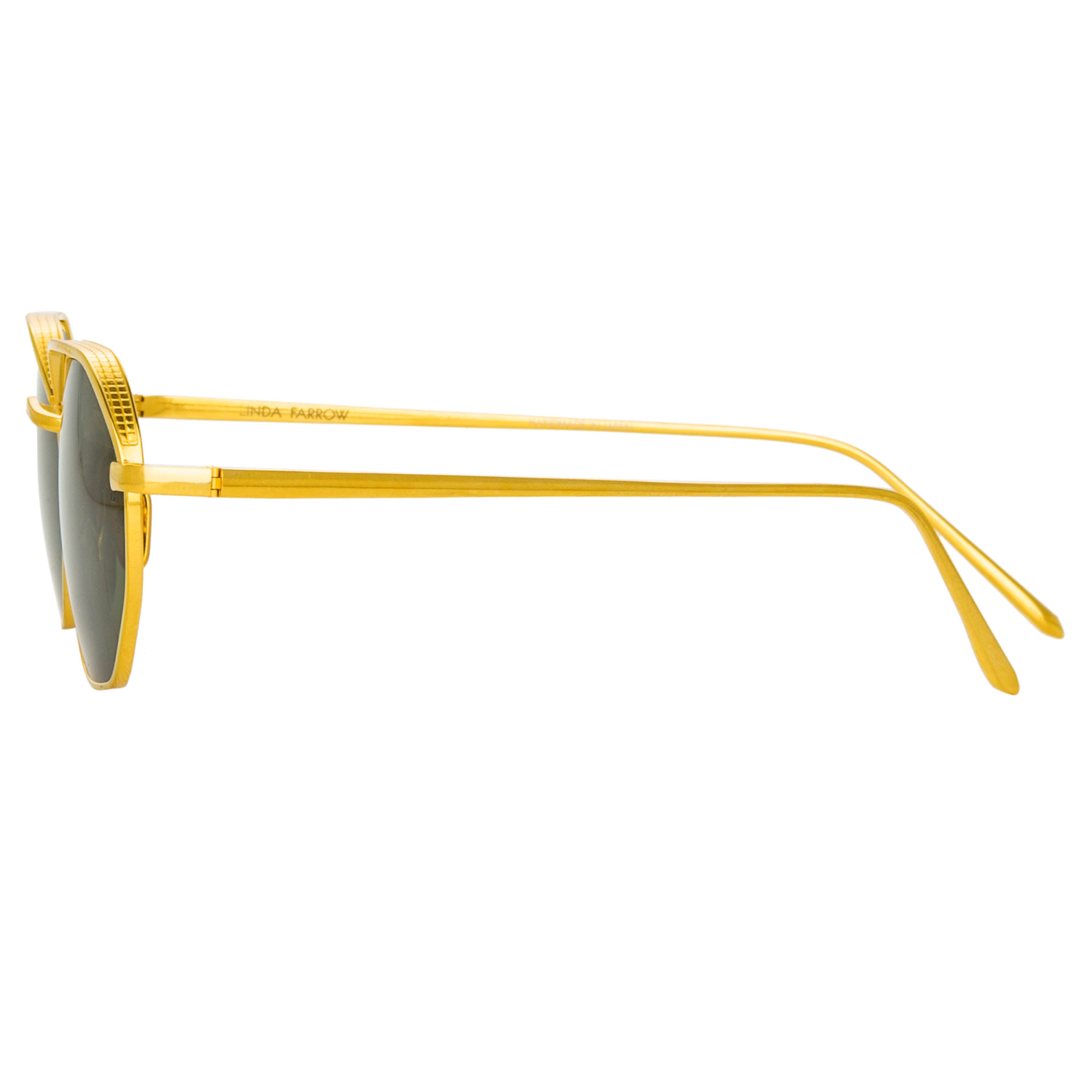 Shaw Glasses in Yellow Gold and Green