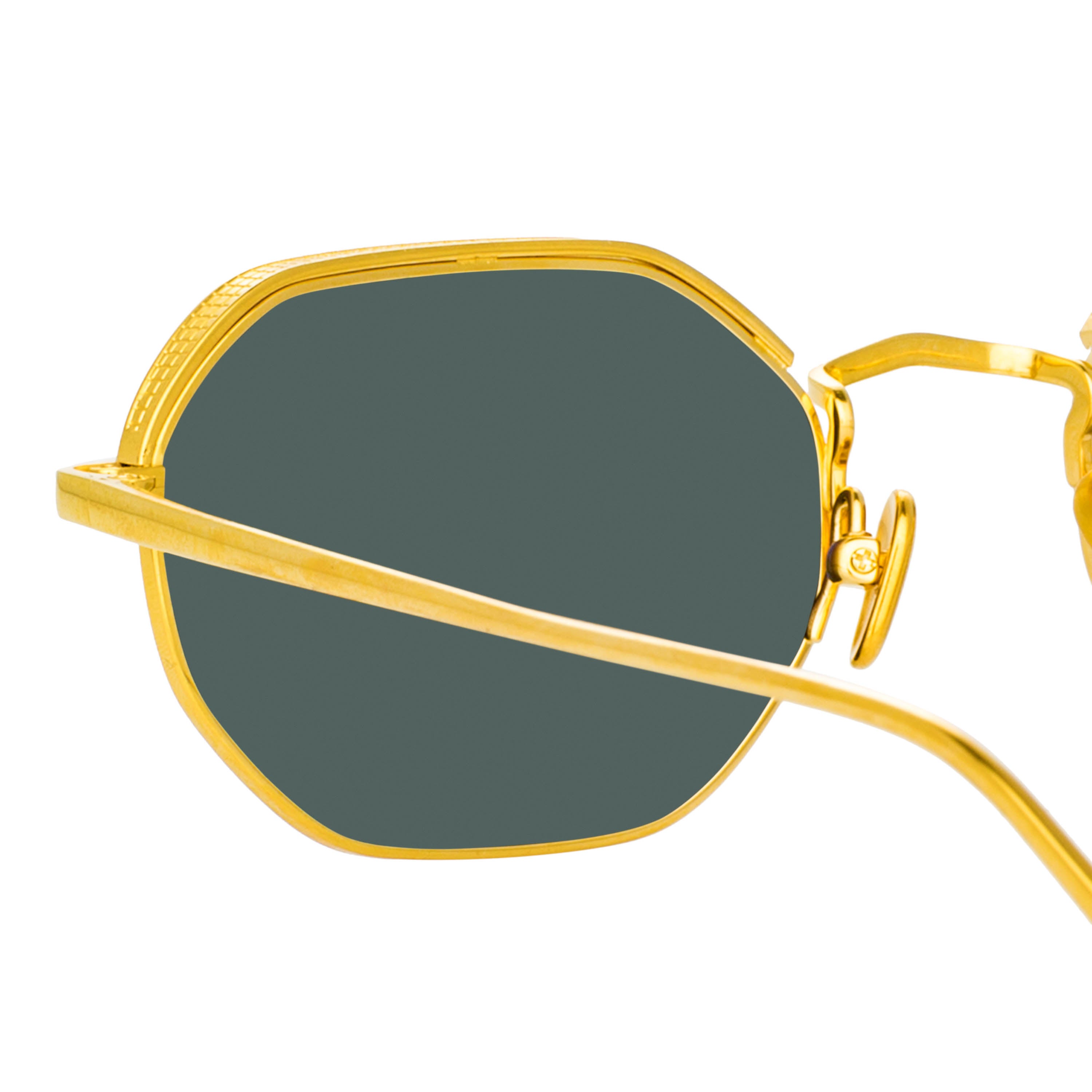 Shaw Glasses in Yellow Gold and Green