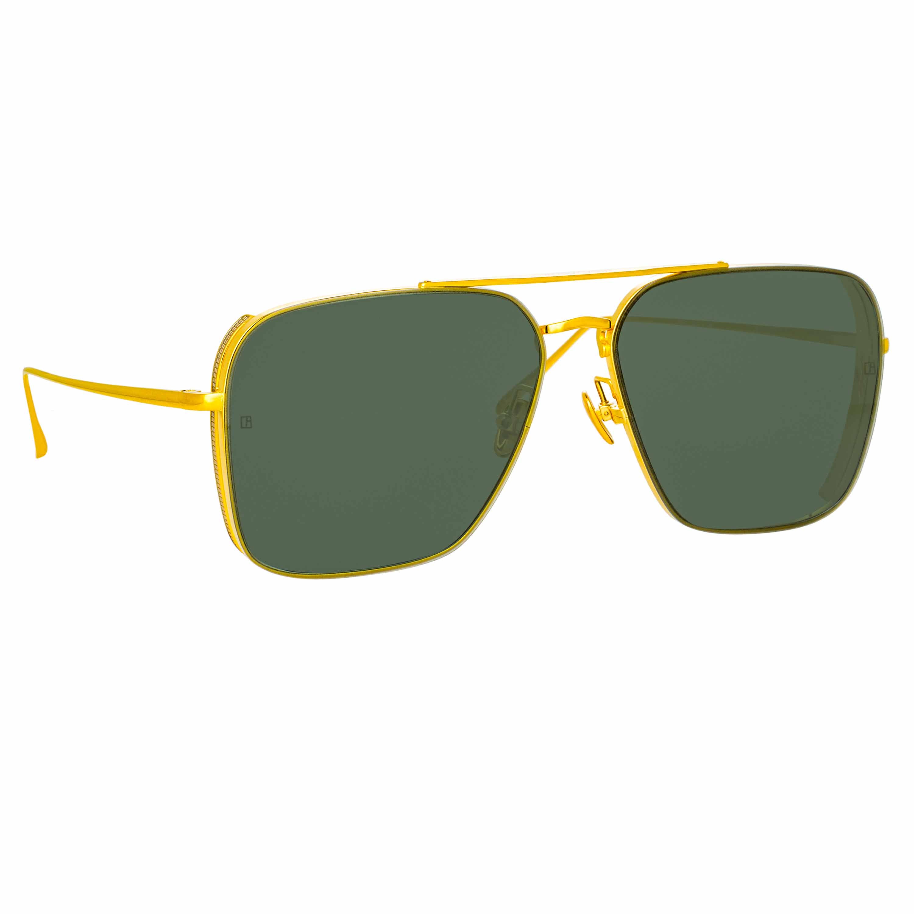 Asher Asher Sunglasses in Yellow Gold Frame