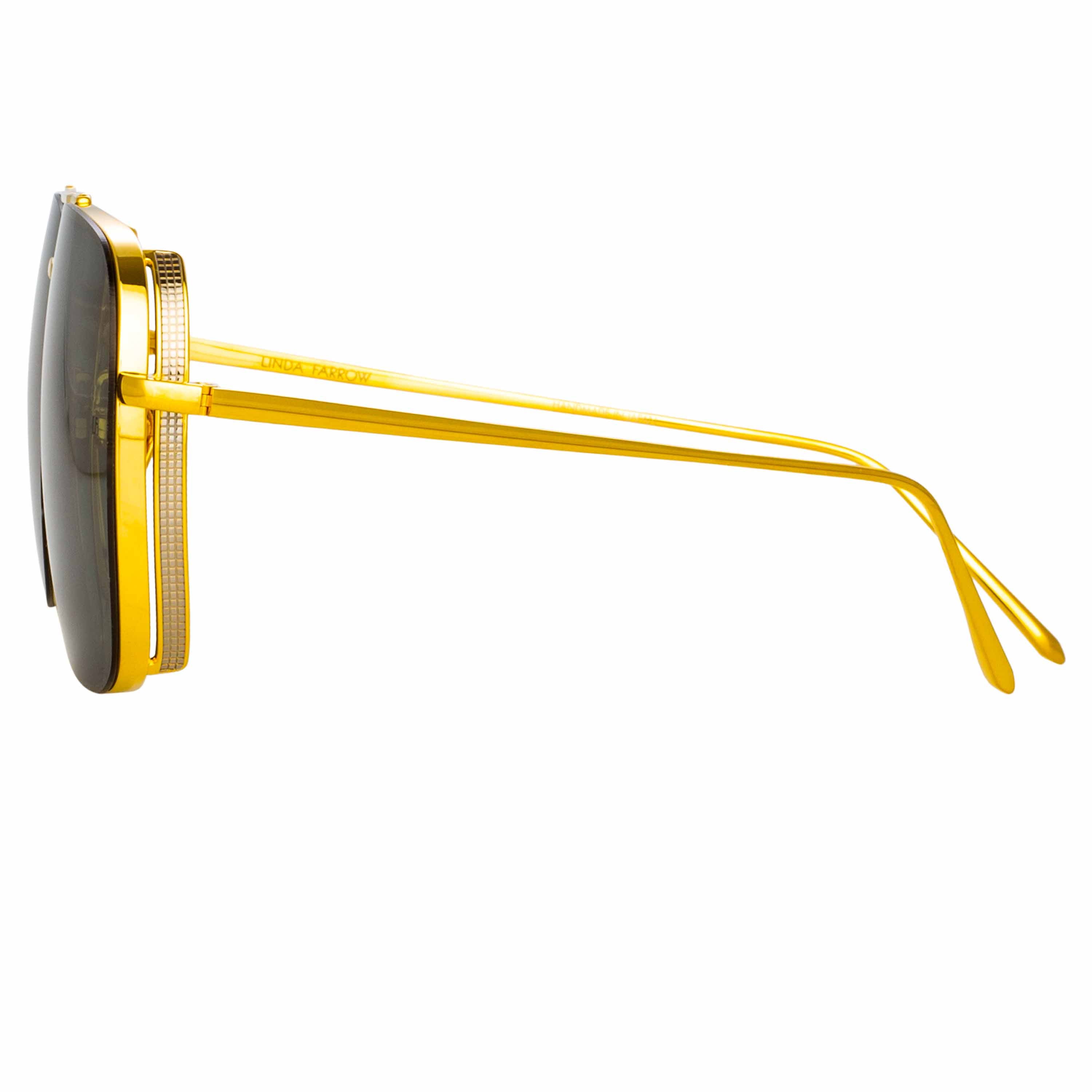 Asher Asher Sunglasses in Yellow Gold Frame