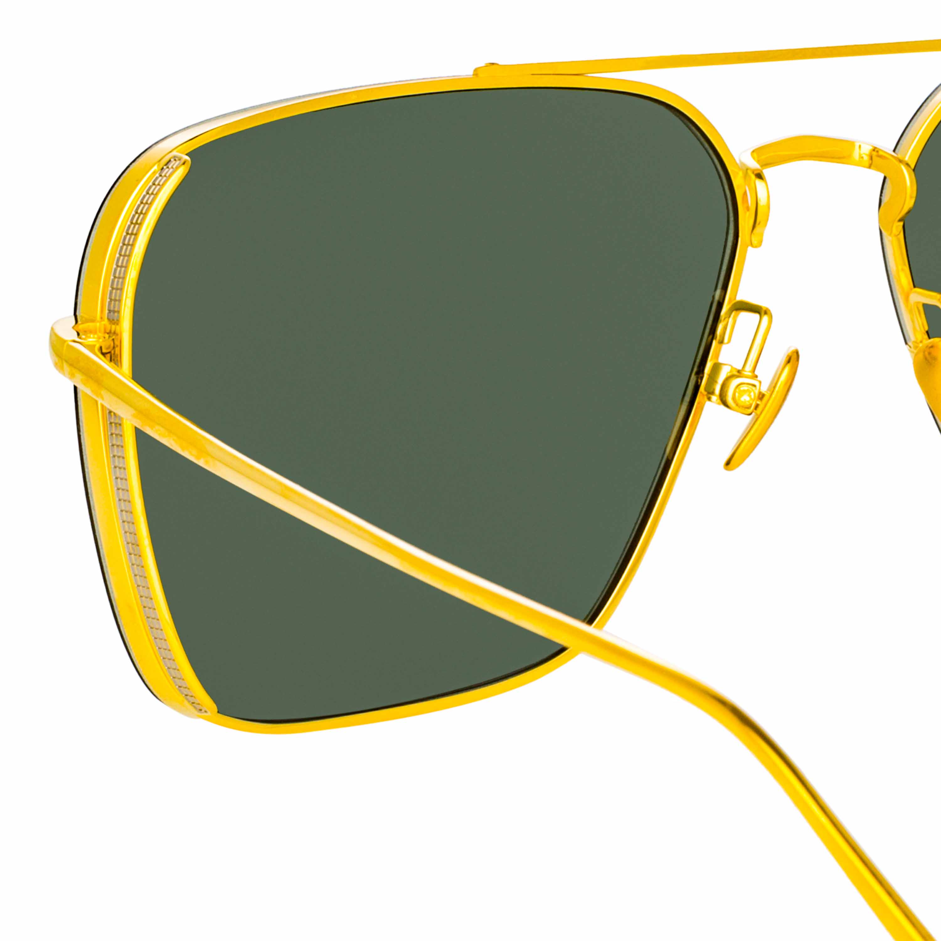 Asher Asher Sunglasses in Yellow Gold Frame