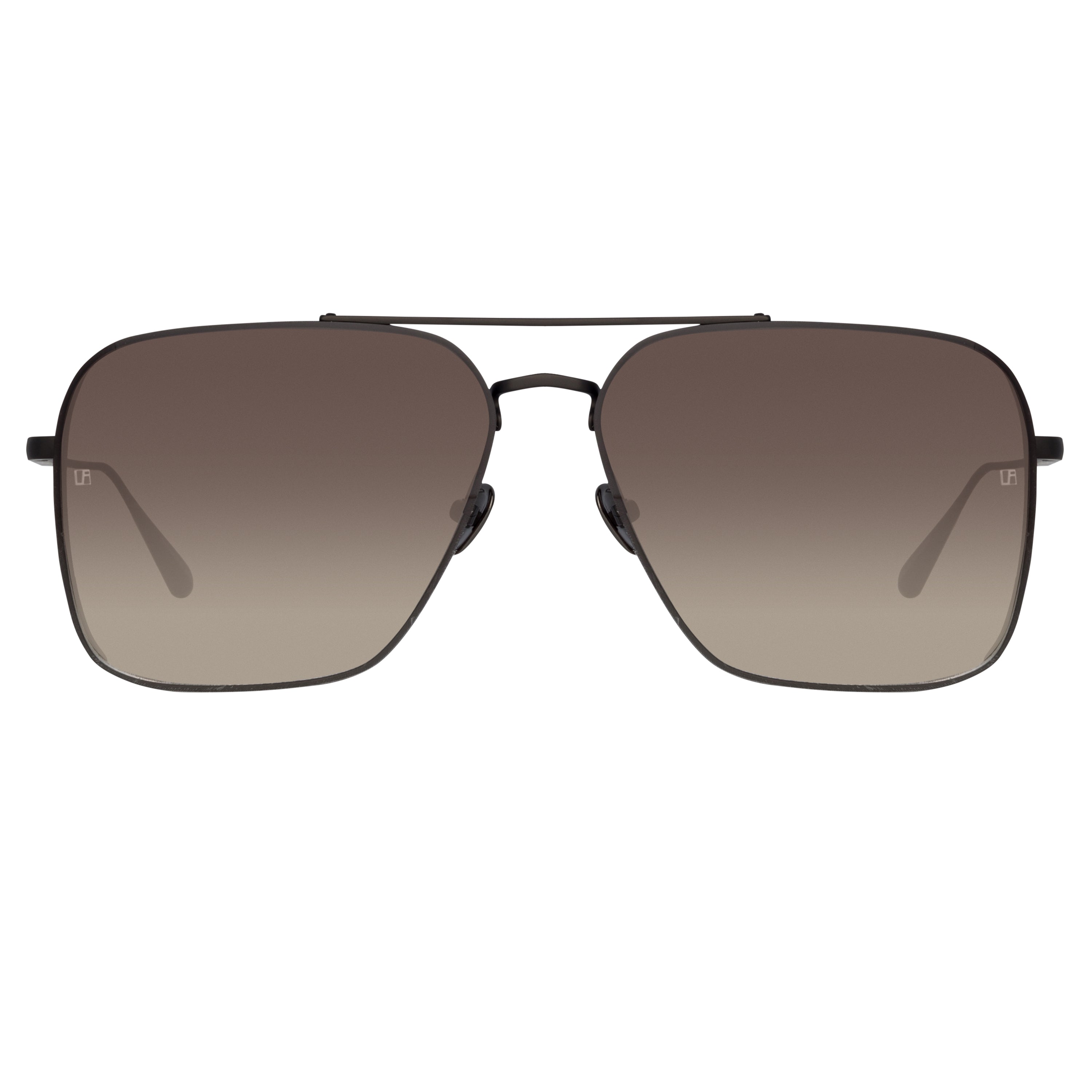 Asher Aviator Sunglasses in Black