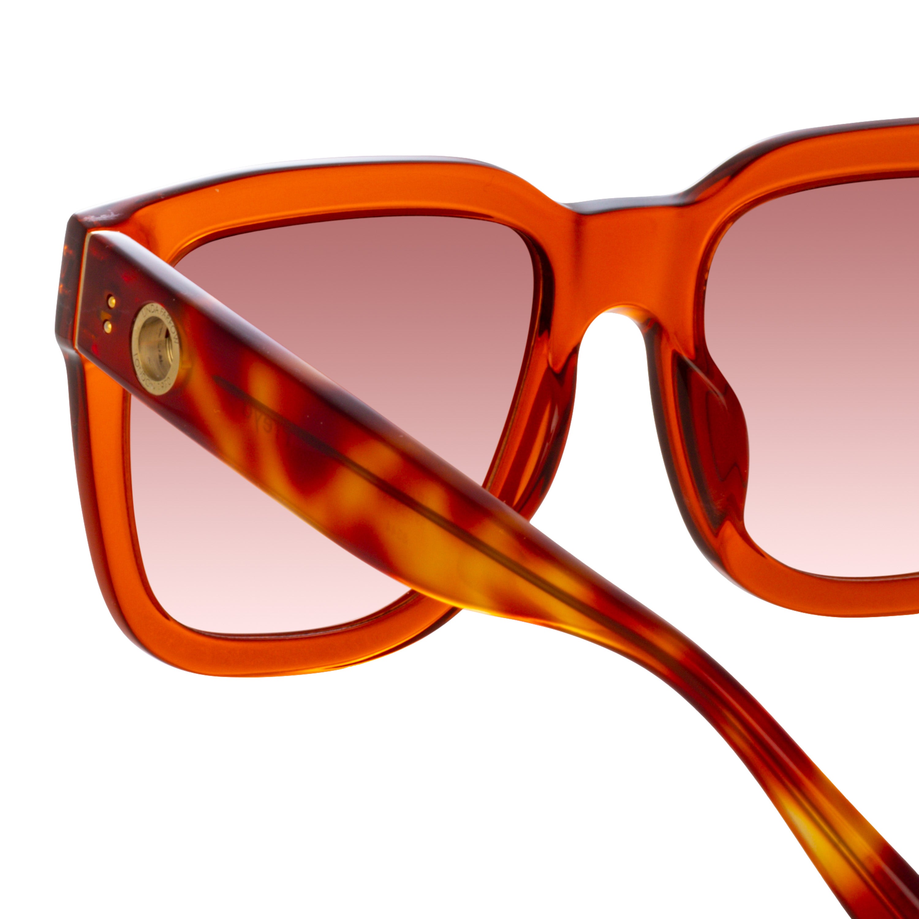 Freya Square Sunglasses in Amber