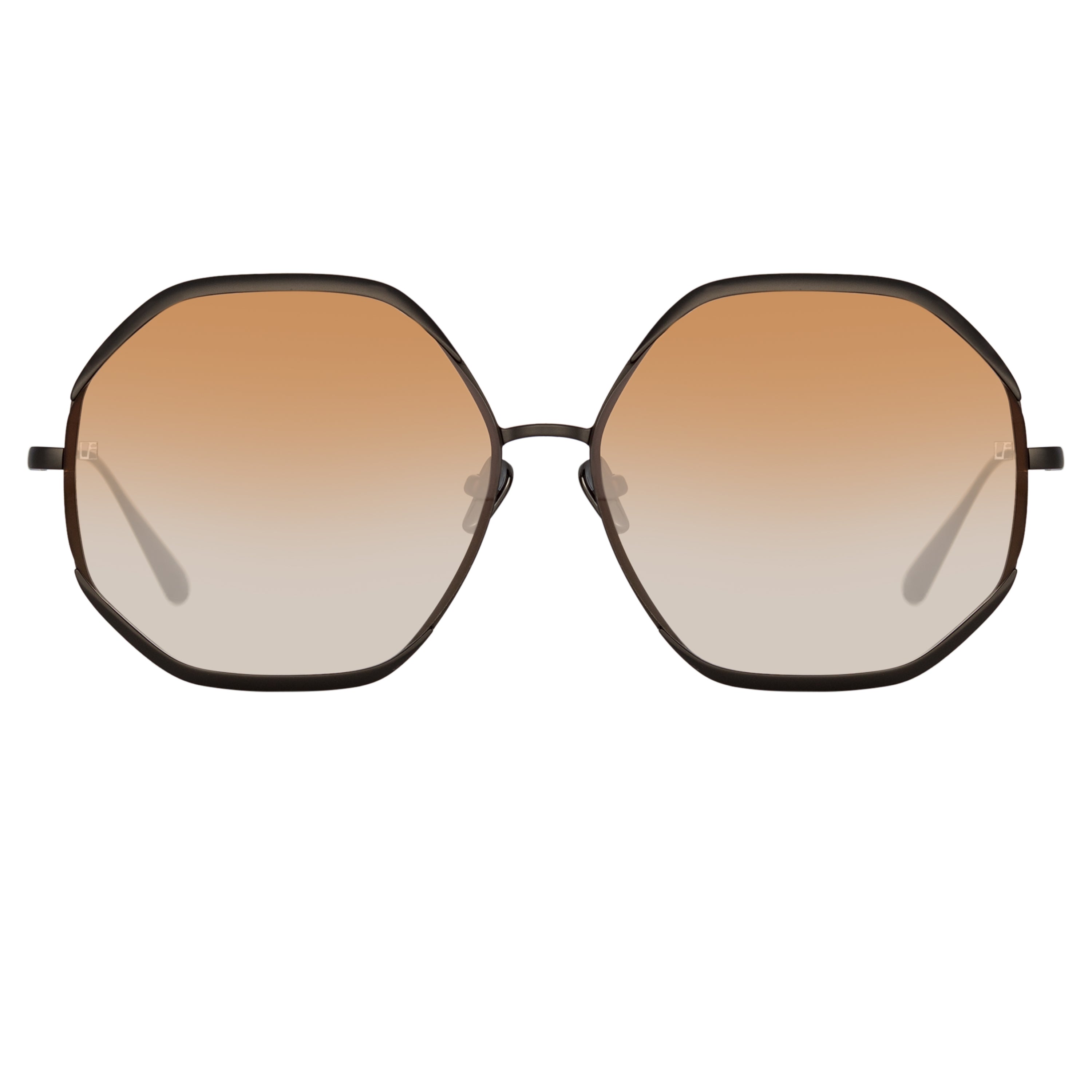 Camila Sunglasses in Nickel and Camel