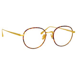 Anton Optical Frame in Yellow Gold and Tortoiseshell