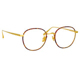 Jules Optical Frame in Yellow Gold and Tortoiseshell