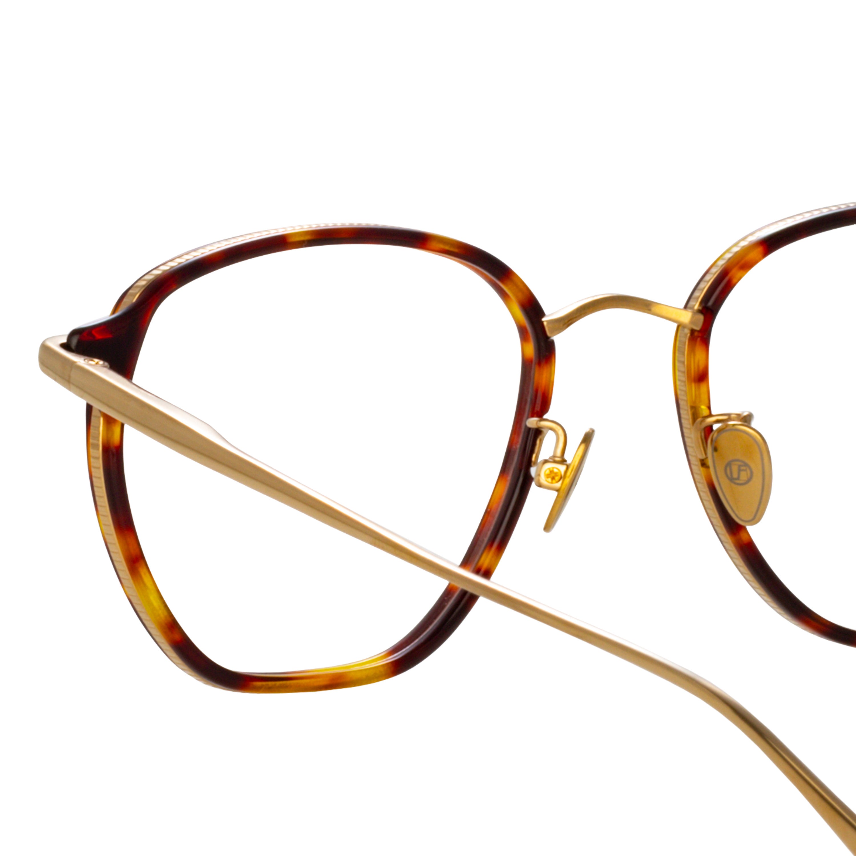 Danilo Optical Frame in Light Gold